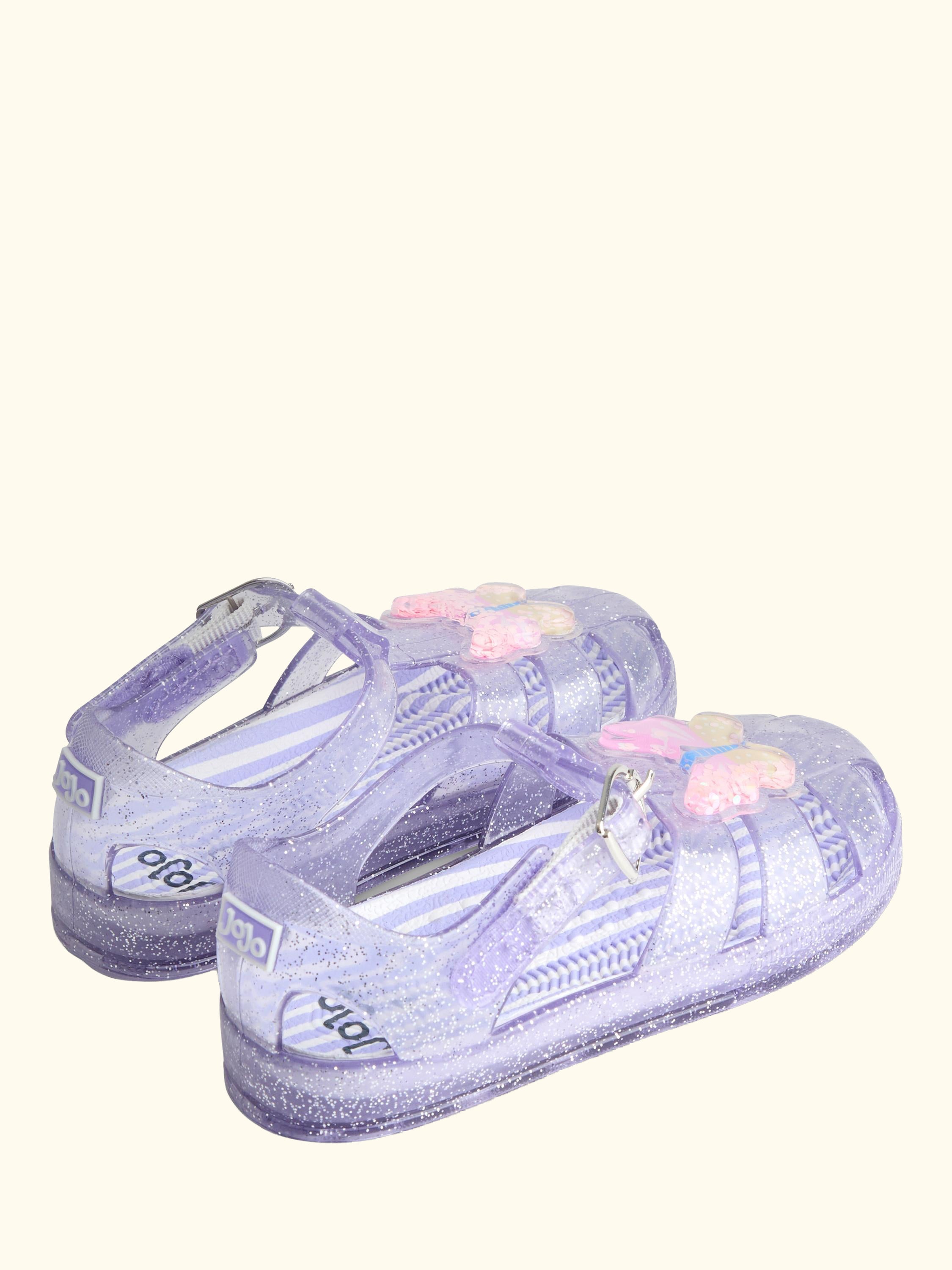 Kids' Jelly Sandals, Mid Purple
