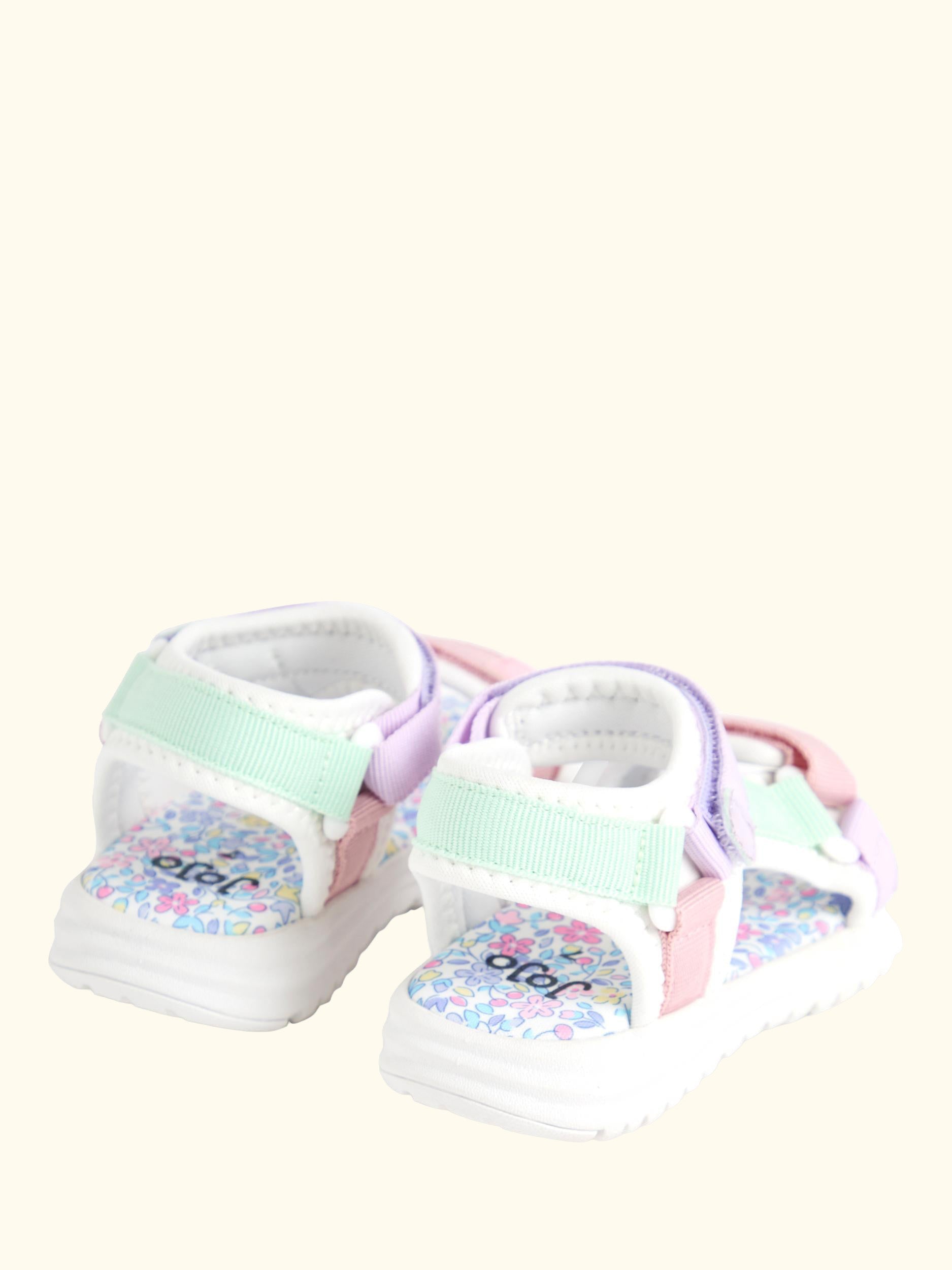 Kids' Adjustable Strap Sandals, Lilac/Multi
