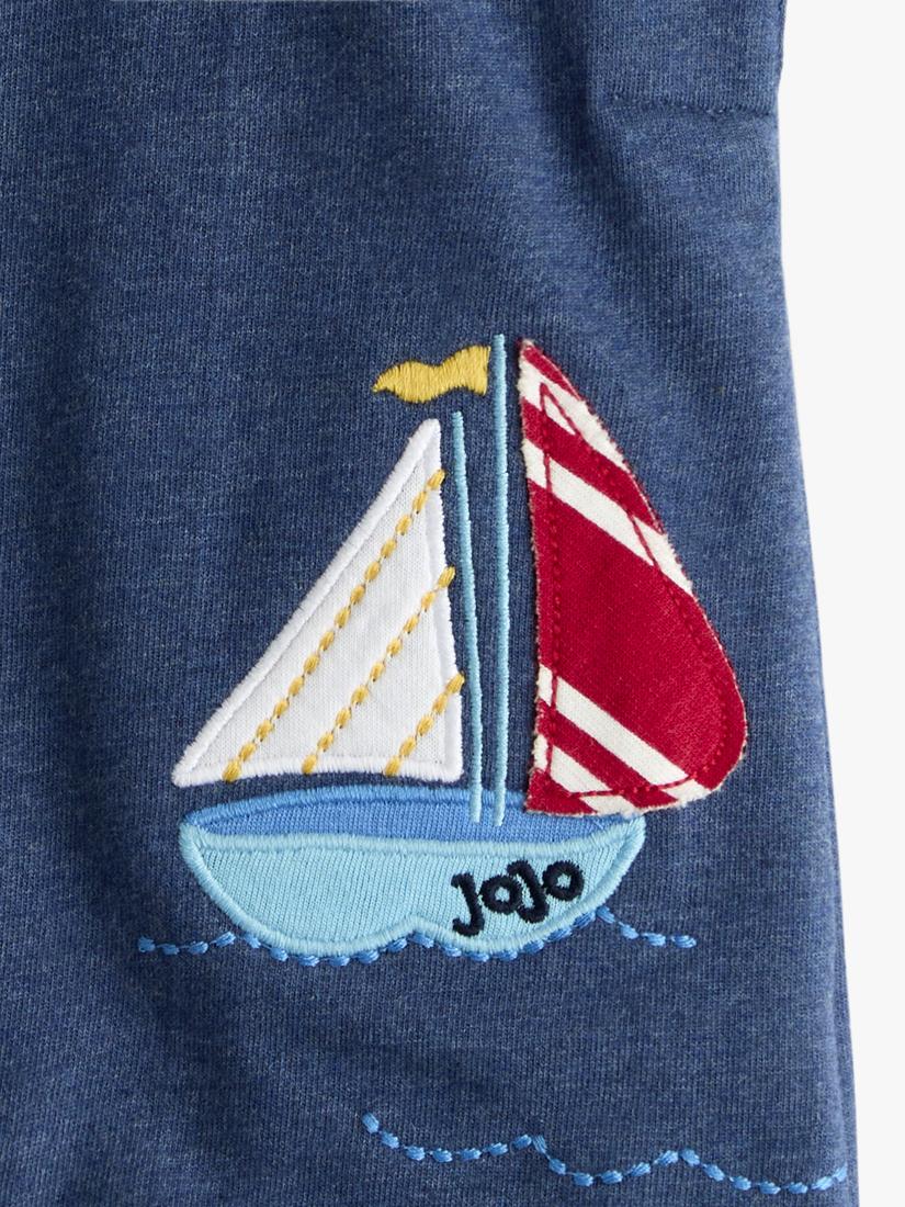 Baby Lighthouse and Sailboat Dungaree and T-Shirt Set, Denim Blue