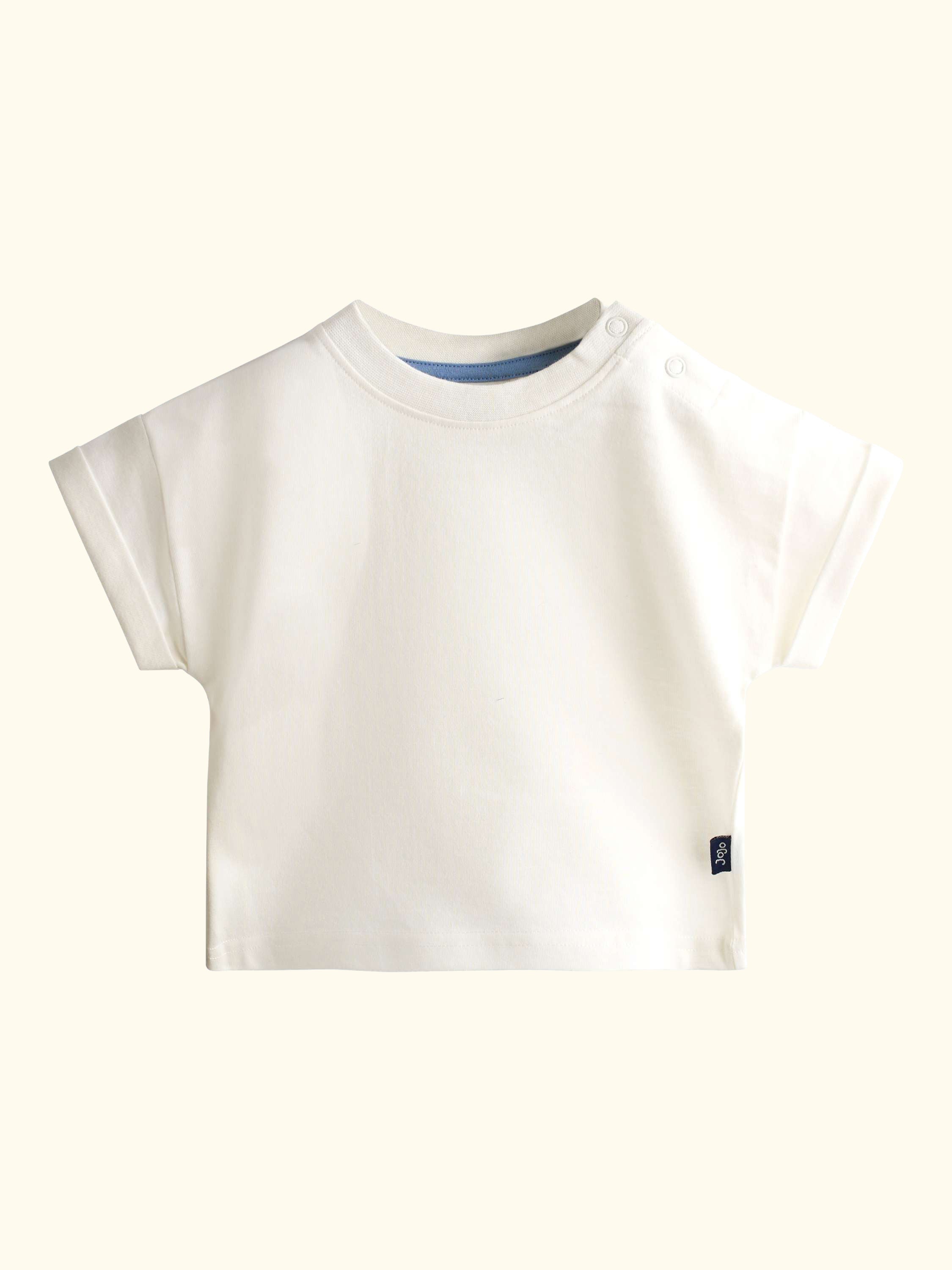 Baby Stripe Dungarees & T-Shirt Set, Denim Blue