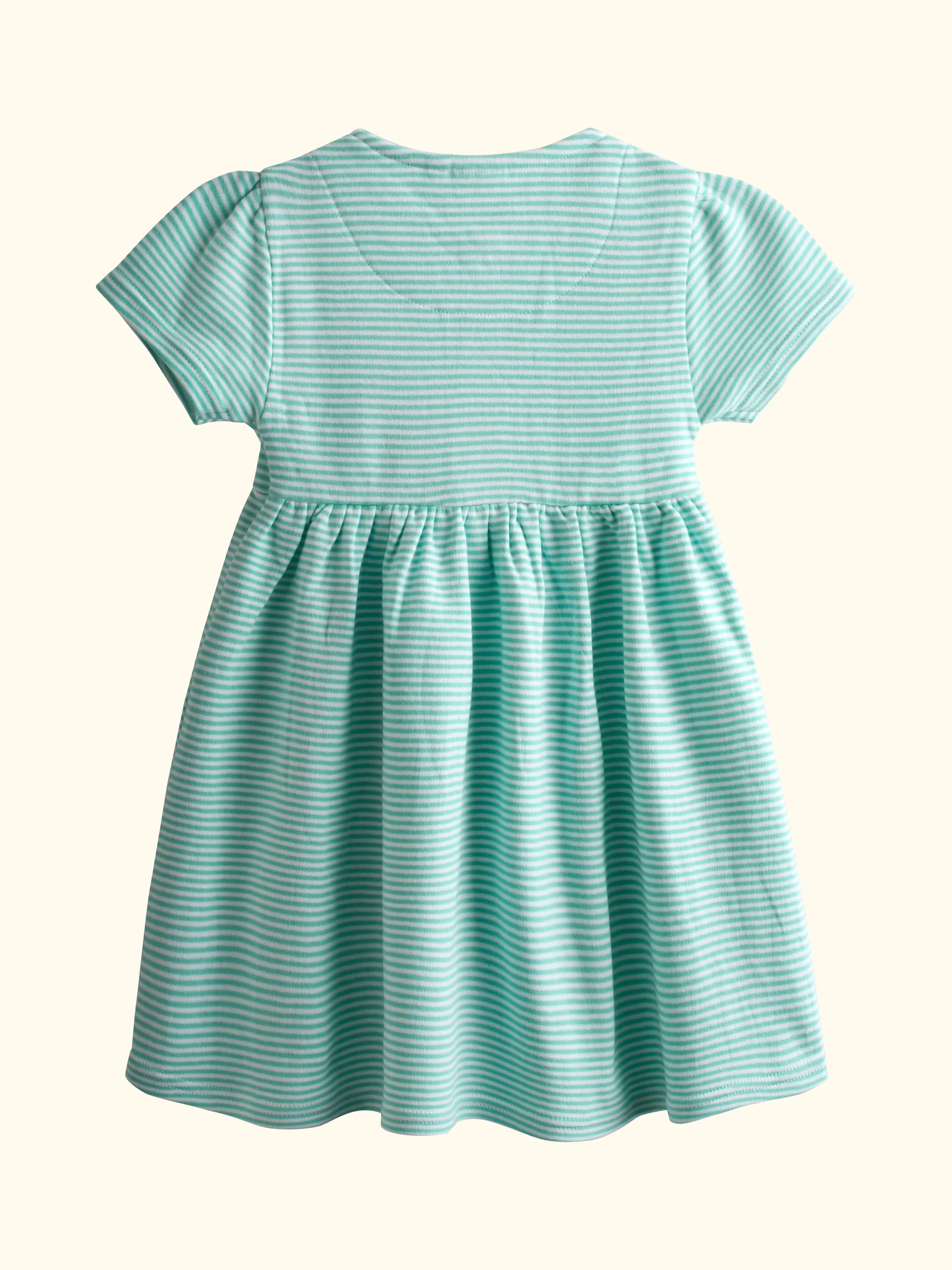 Kids' Button Front Giraffe Applique Dress, Lighthouse