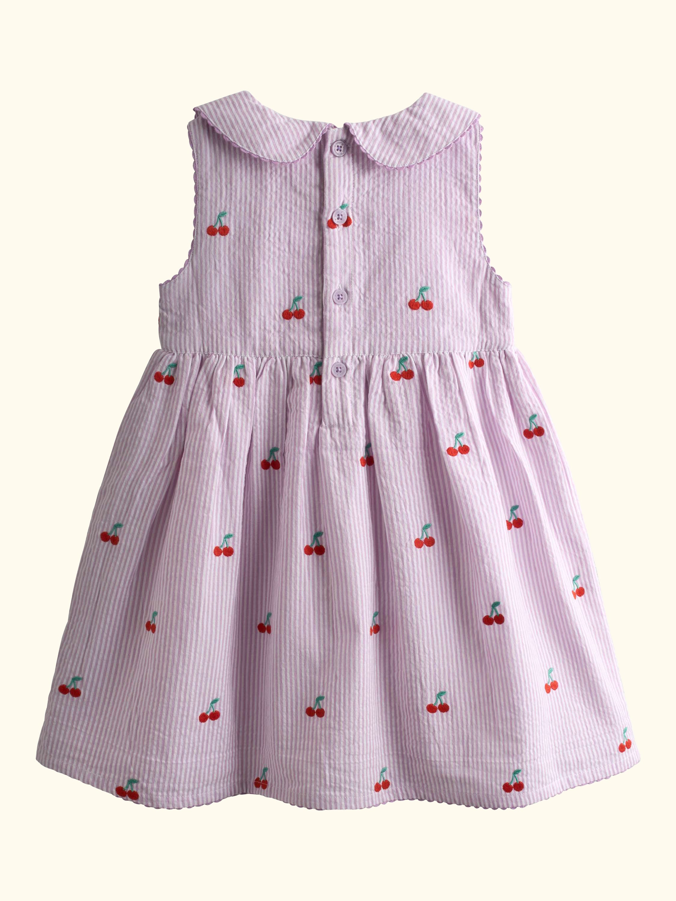 Kids' Collared Sleeveless Dress, Lilac