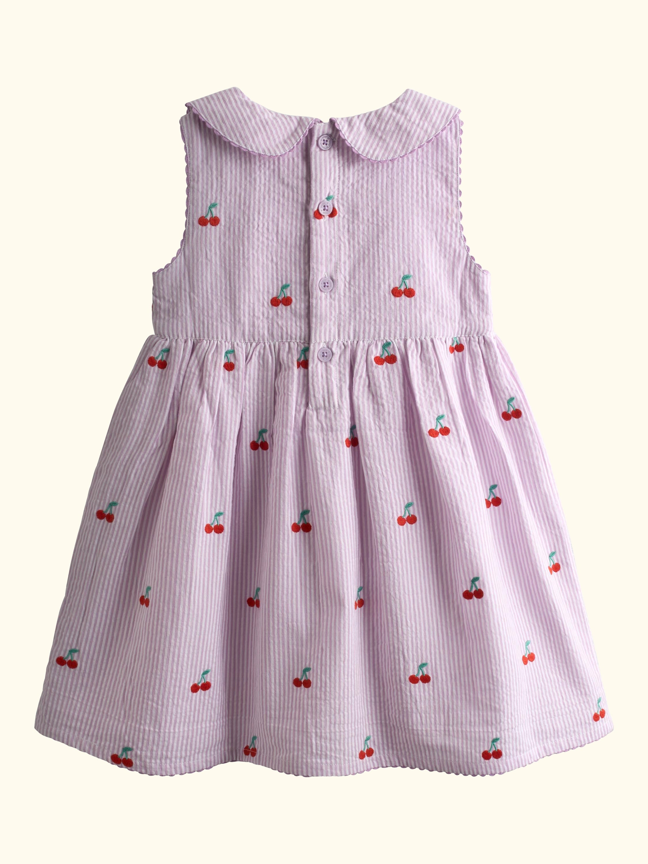 Kids' Collared Sleeveless Dress, Lilac