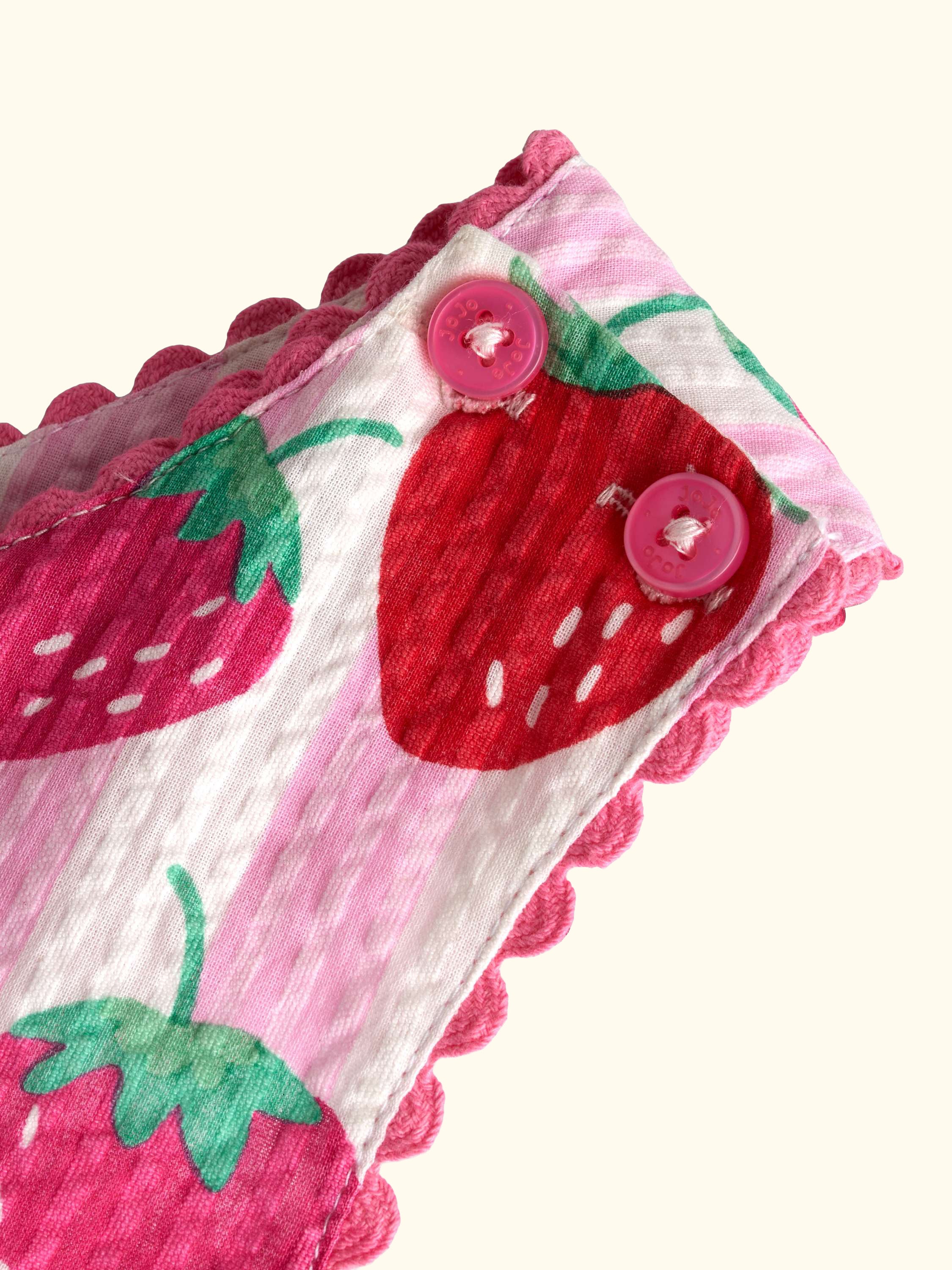 Kids' Strawberry Cross Back Dress, Light Pink