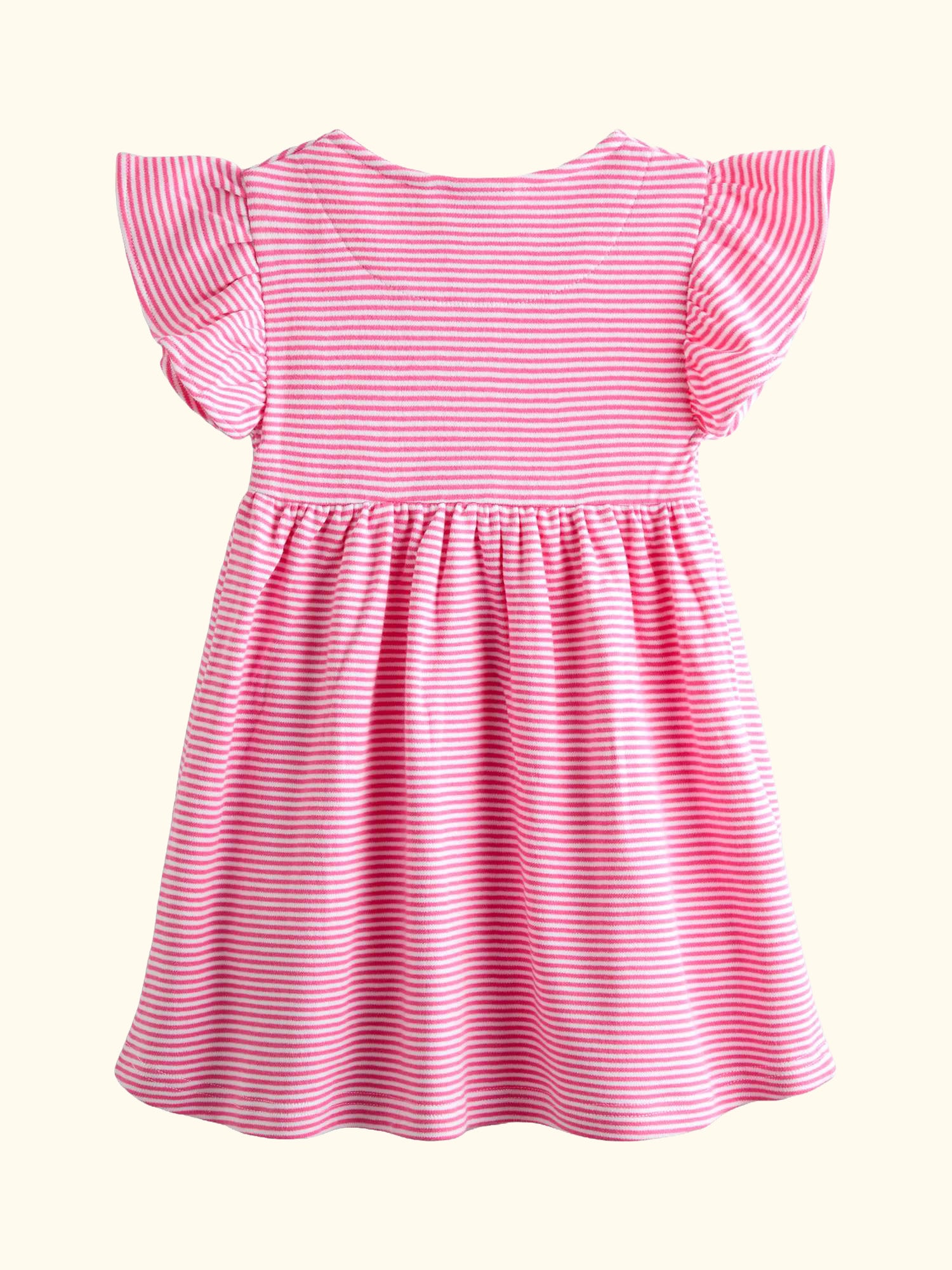 Kids' Appliqué Button Front Dress, Light Pink