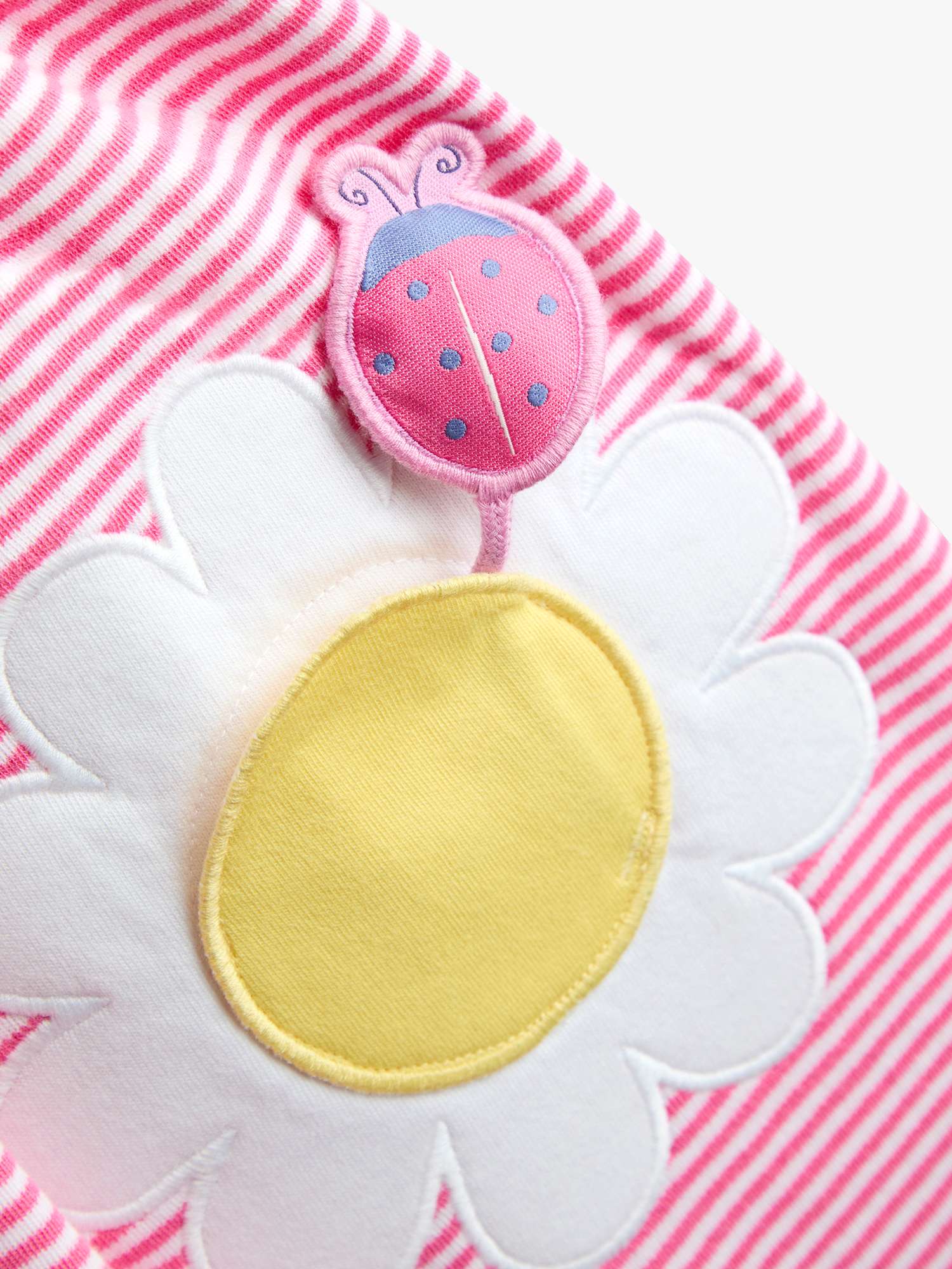 Kids' Appliqué Button Front Dress, Light Pink