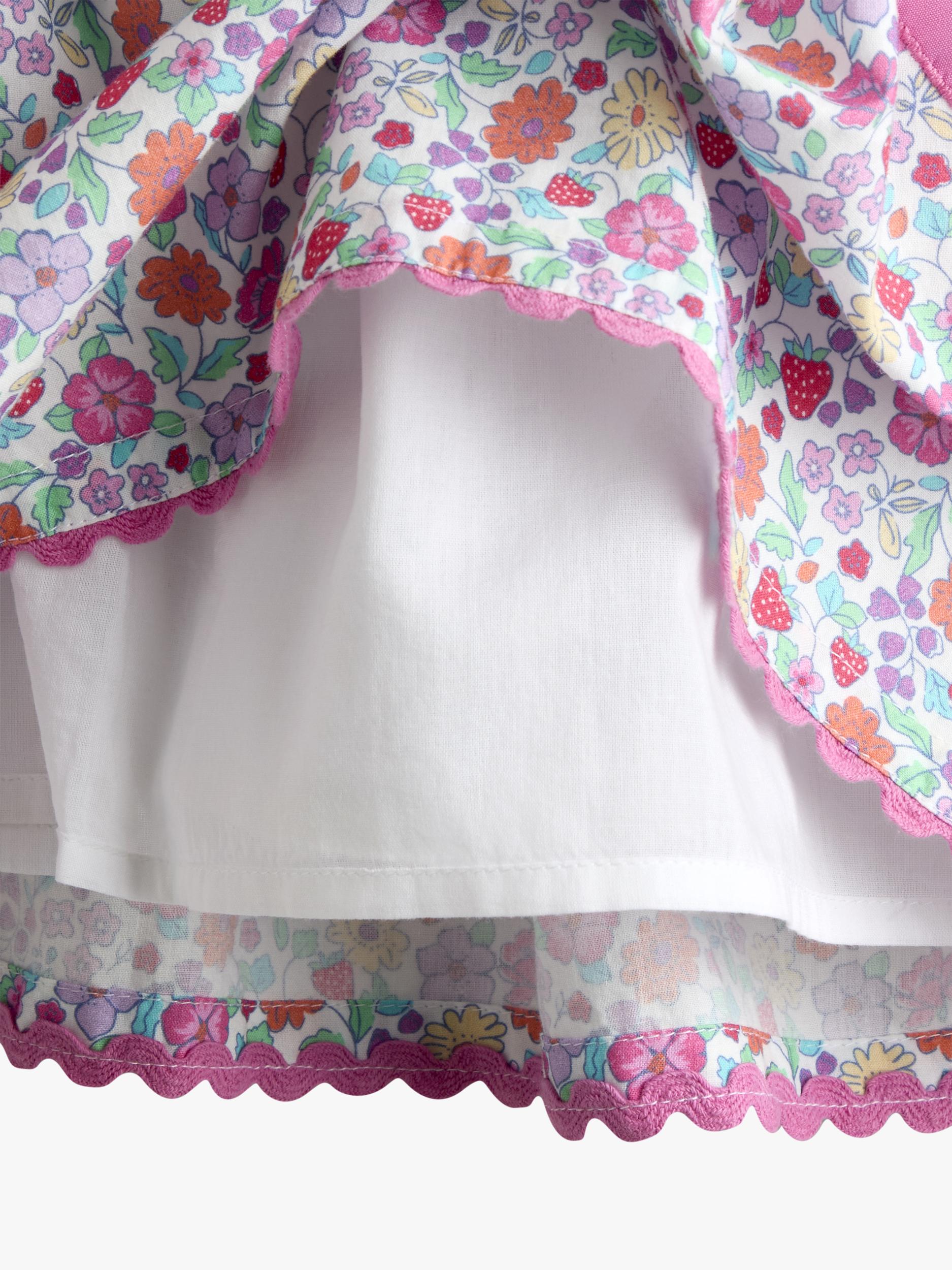 Kids' Sleeveless Floral Dress, Mid Pink