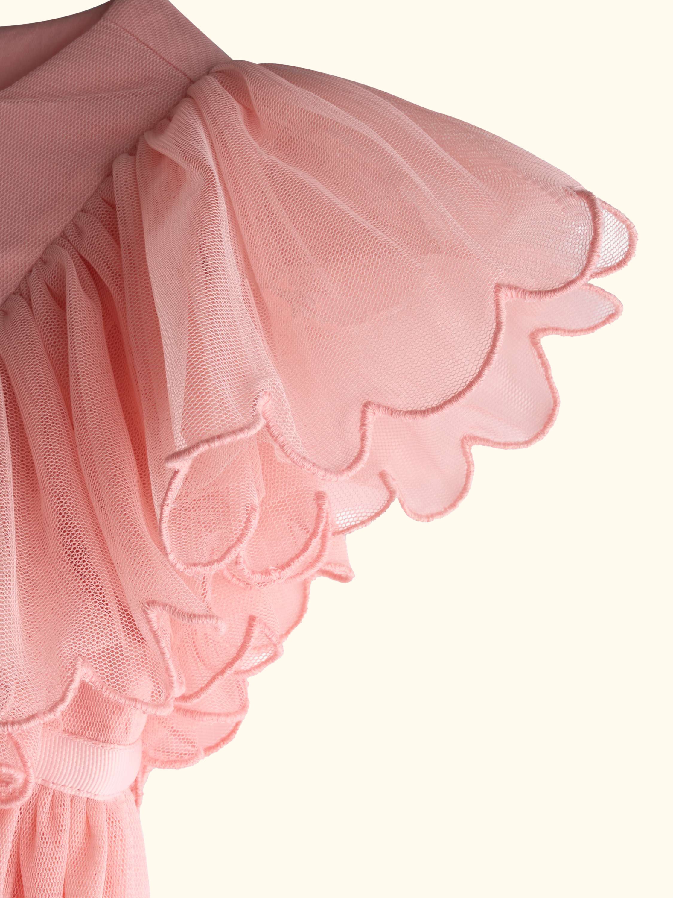 Kids' Embroidered Party Dress, Light Pink