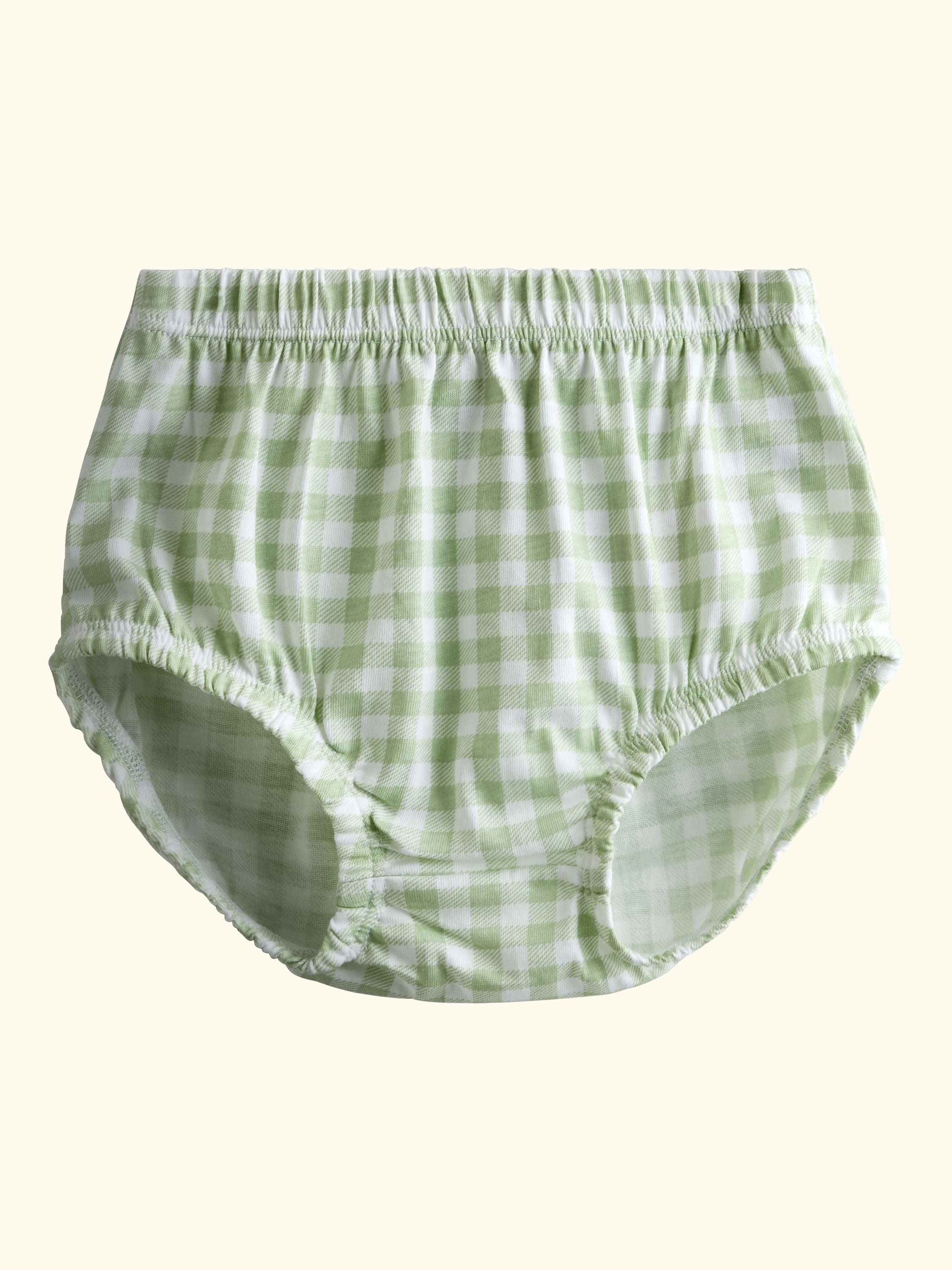 Baby Gingham Appliqué Frill Collar Dress & Bloomers Set, Lighthouse