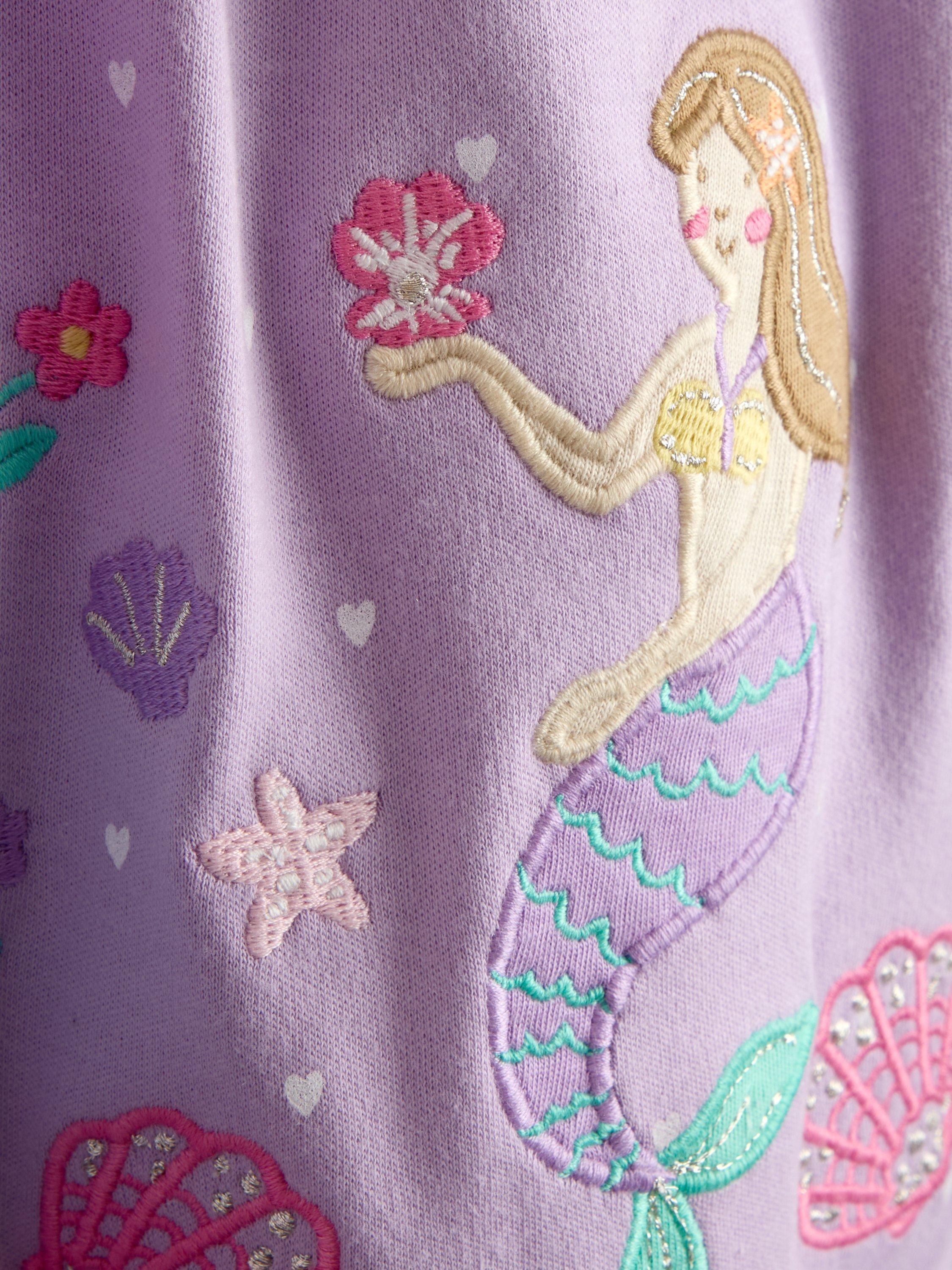 Kids' Frill Shoulder Applique Dress, Lilac