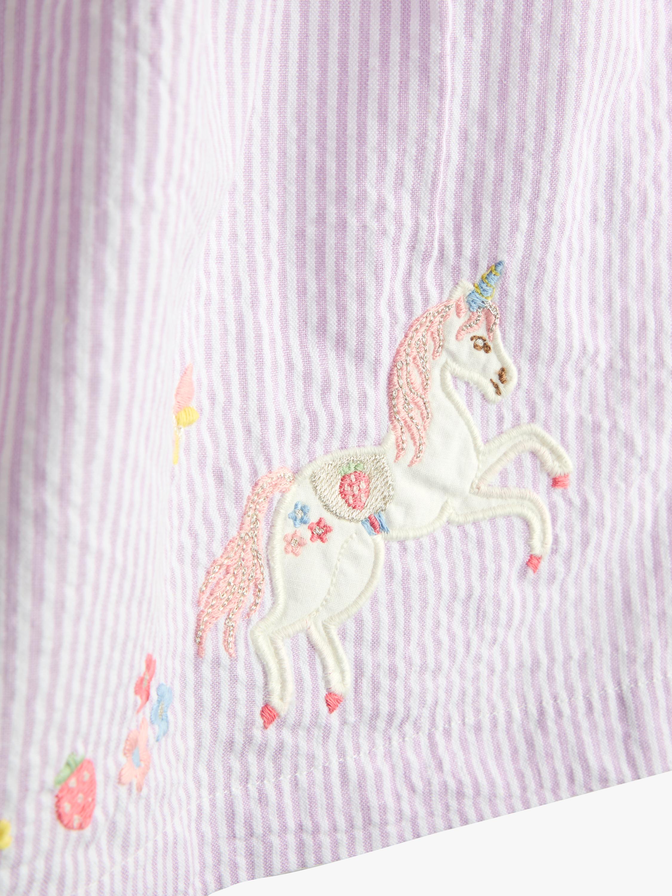 Kids' Appliqué Frill Sleeve Dress, Lilac
