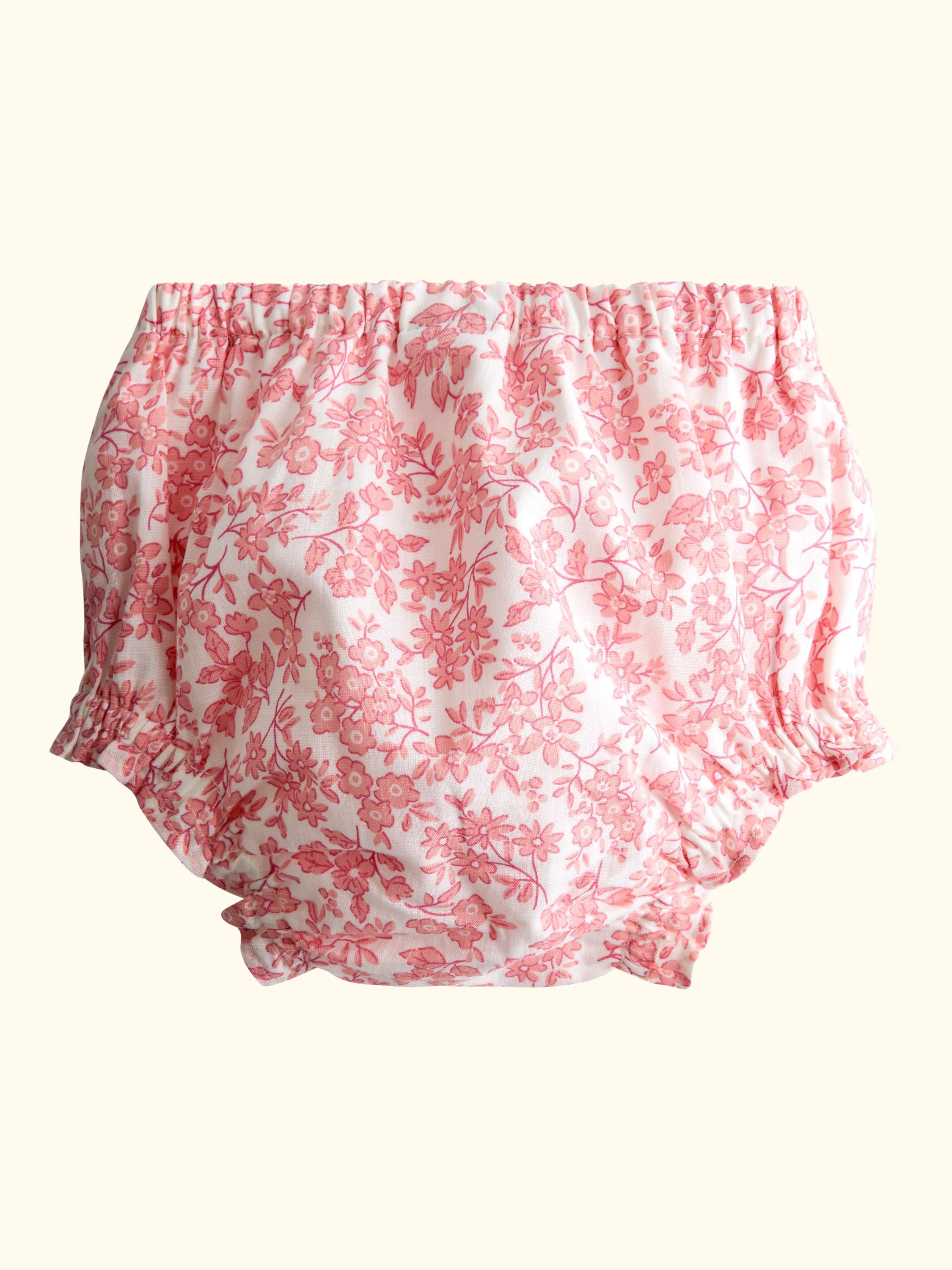 Kids' Garden Floral Smocked Dress, Light Pink