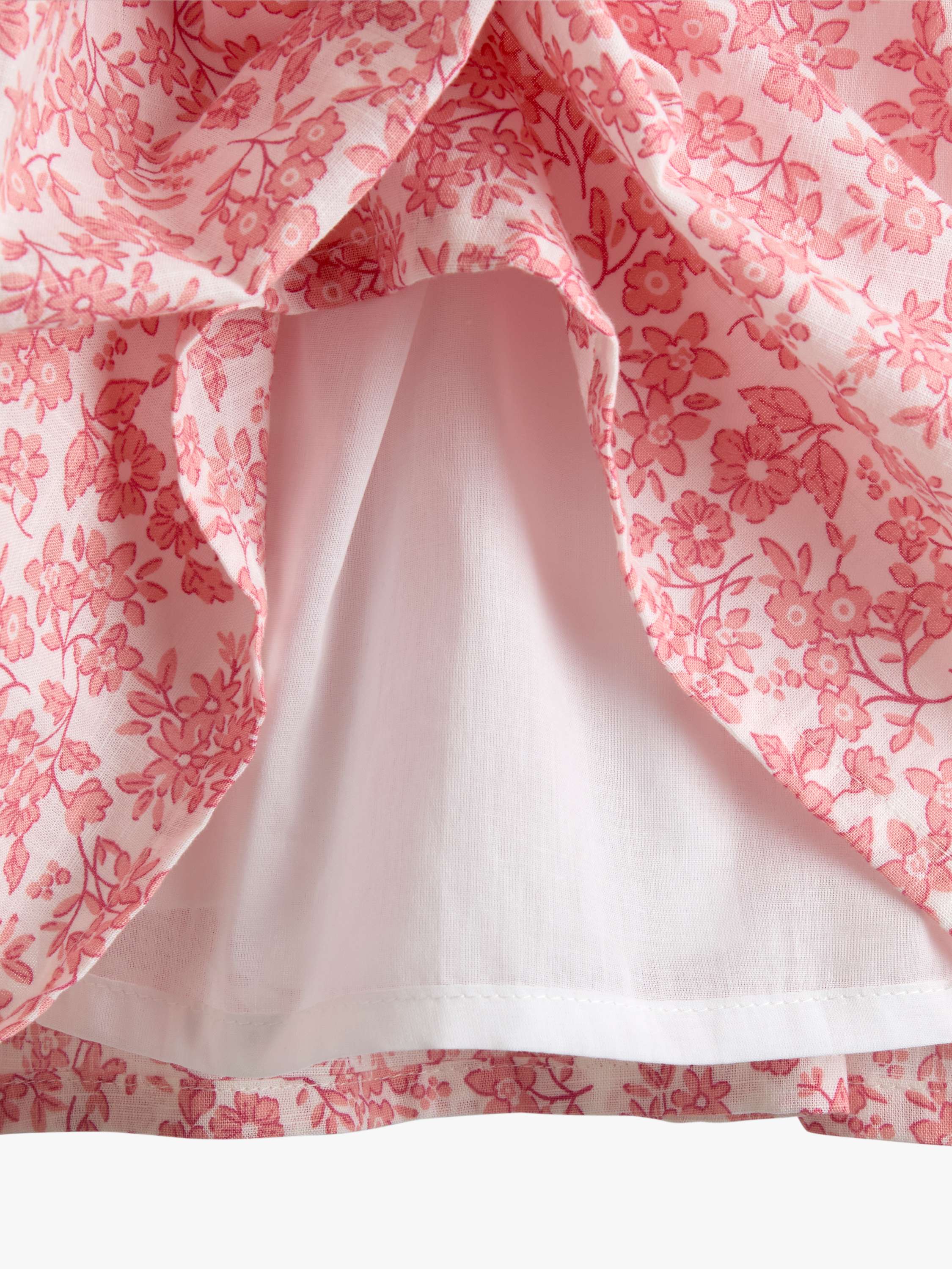 Kids' Garden Floral Smocked Dress, Light Pink