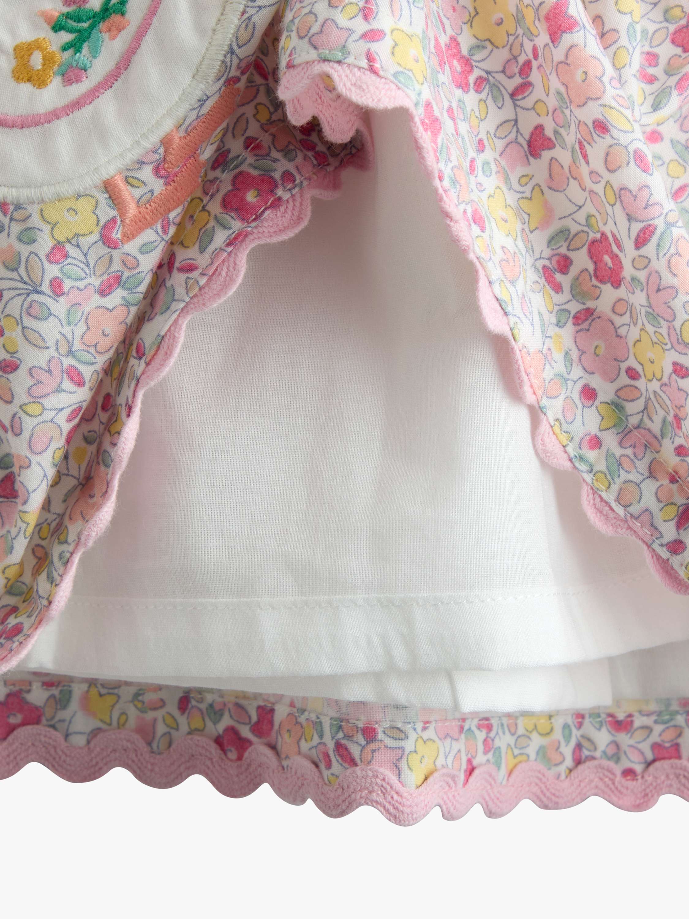 Kids' Appliqué Pocket Sleeveless Dress, Light Pink