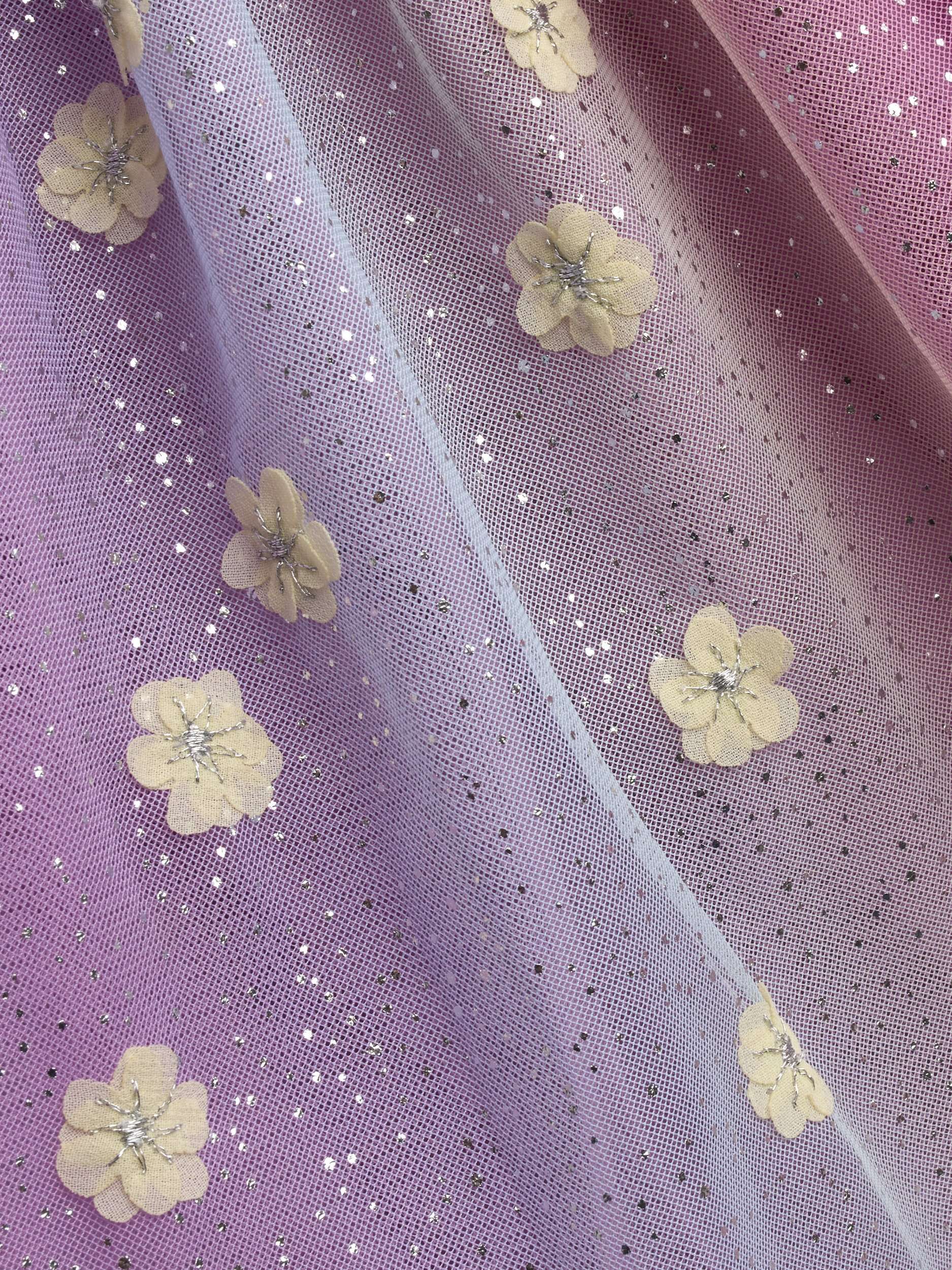 Kids' Unicorn Appliqué Tulle Party Dress, Lilac
