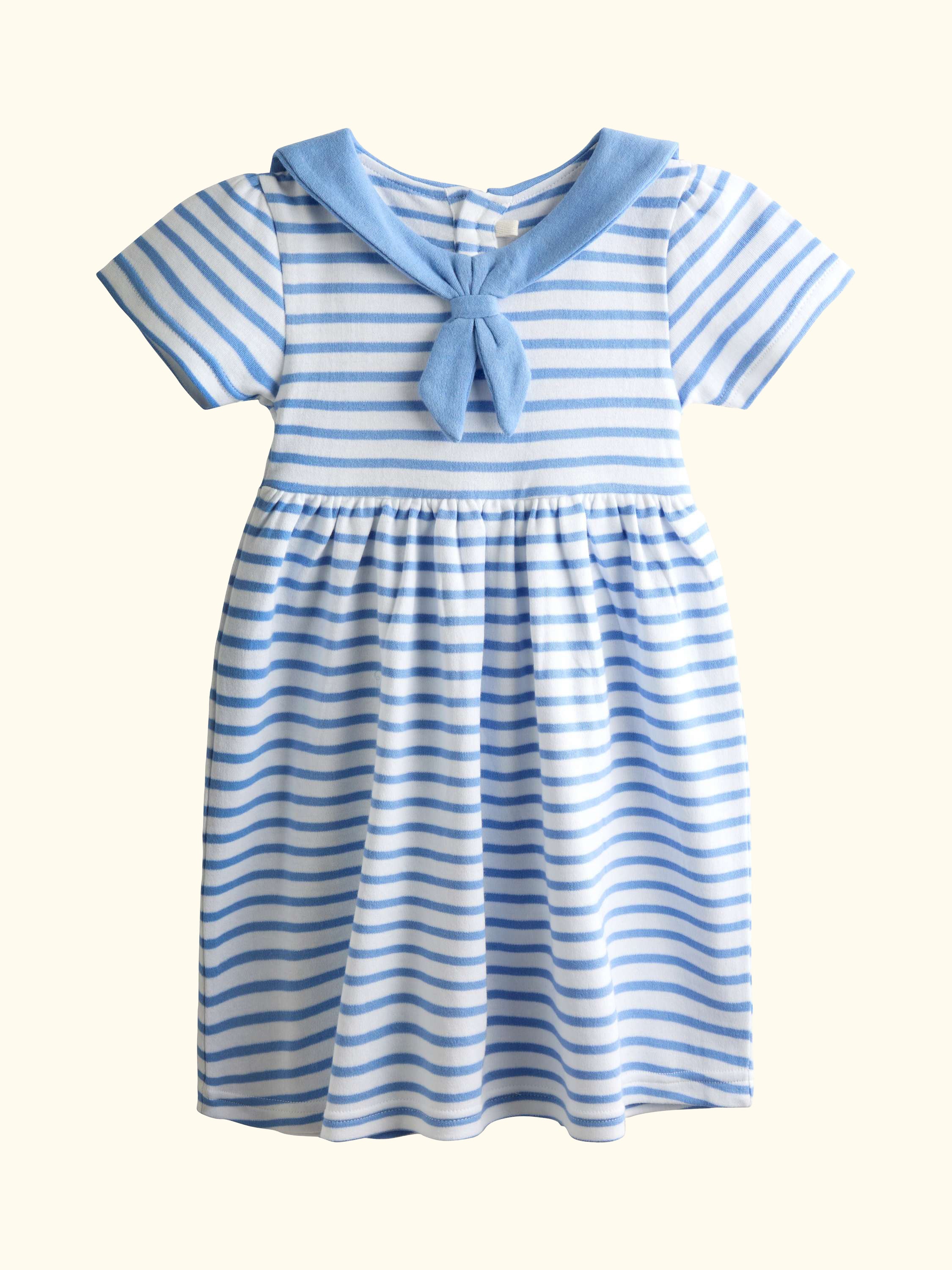 Kids' Short Sleeve Sailor Dress, Light Blue