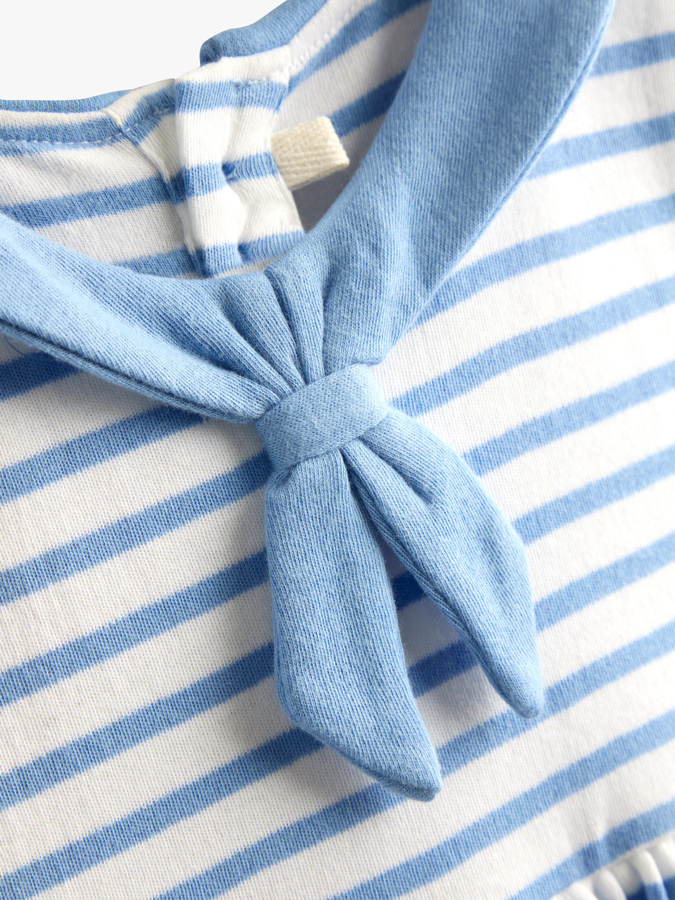 Kids' Short Sleeve Sailor Dress, Light Blue