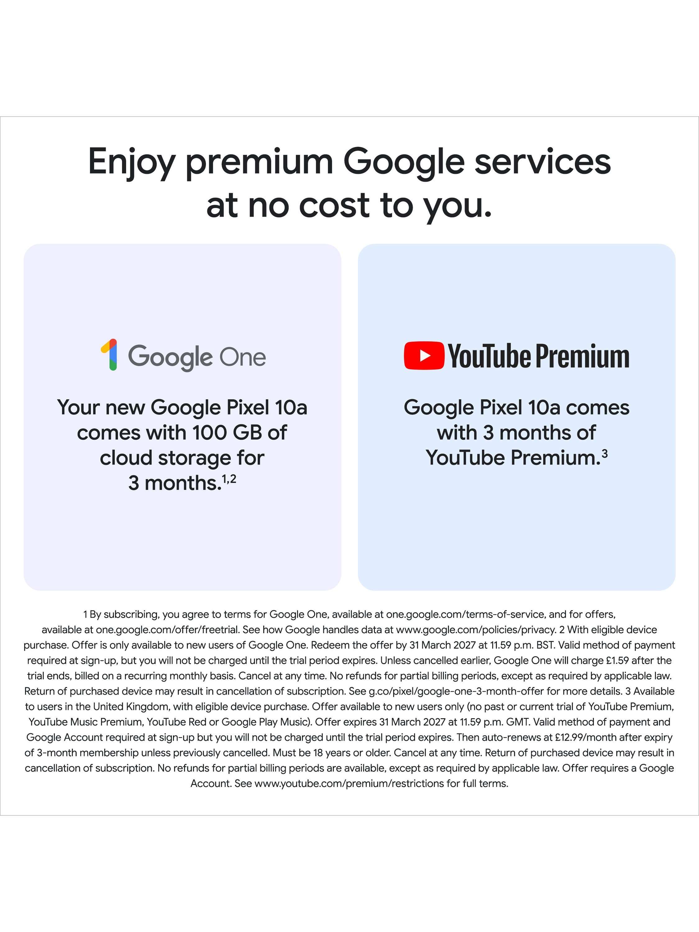 Pixel 10a Smartphone, Android, 6.3”, 5G, SIM Free, Obsidian