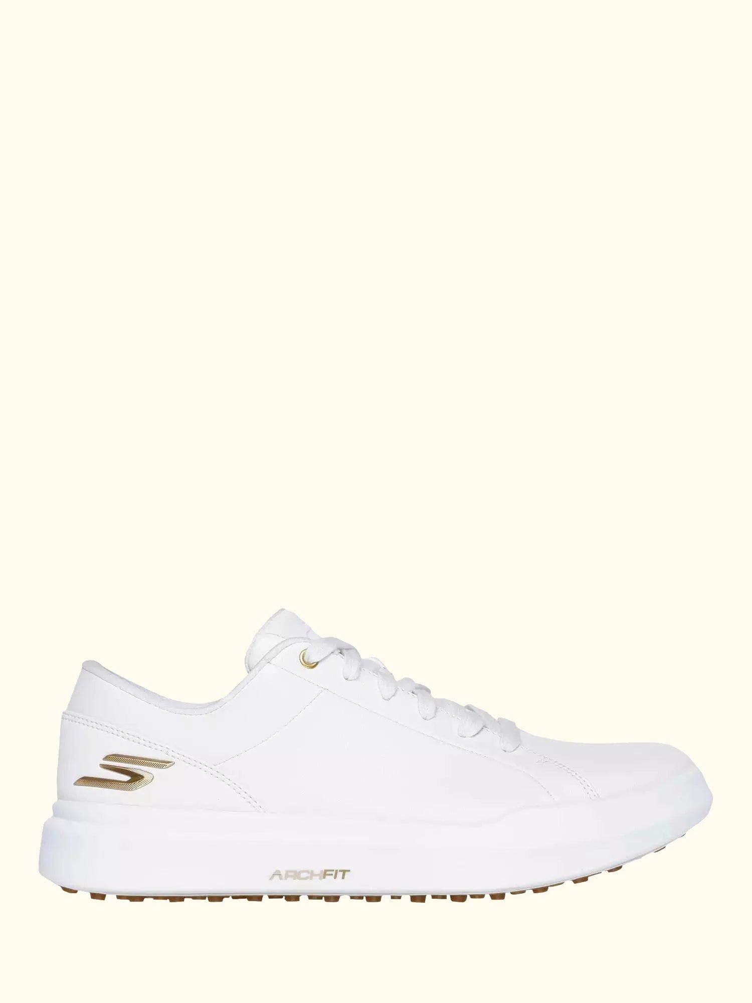 Skechers Relaxed Fit GO GOLF Drive 6 Trainers, White/Gold