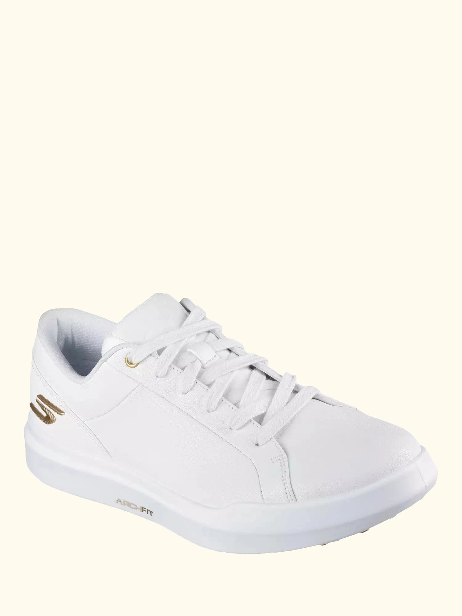 Skechers Relaxed Fit GO GOLF Drive 6 Trainers, White/Gold