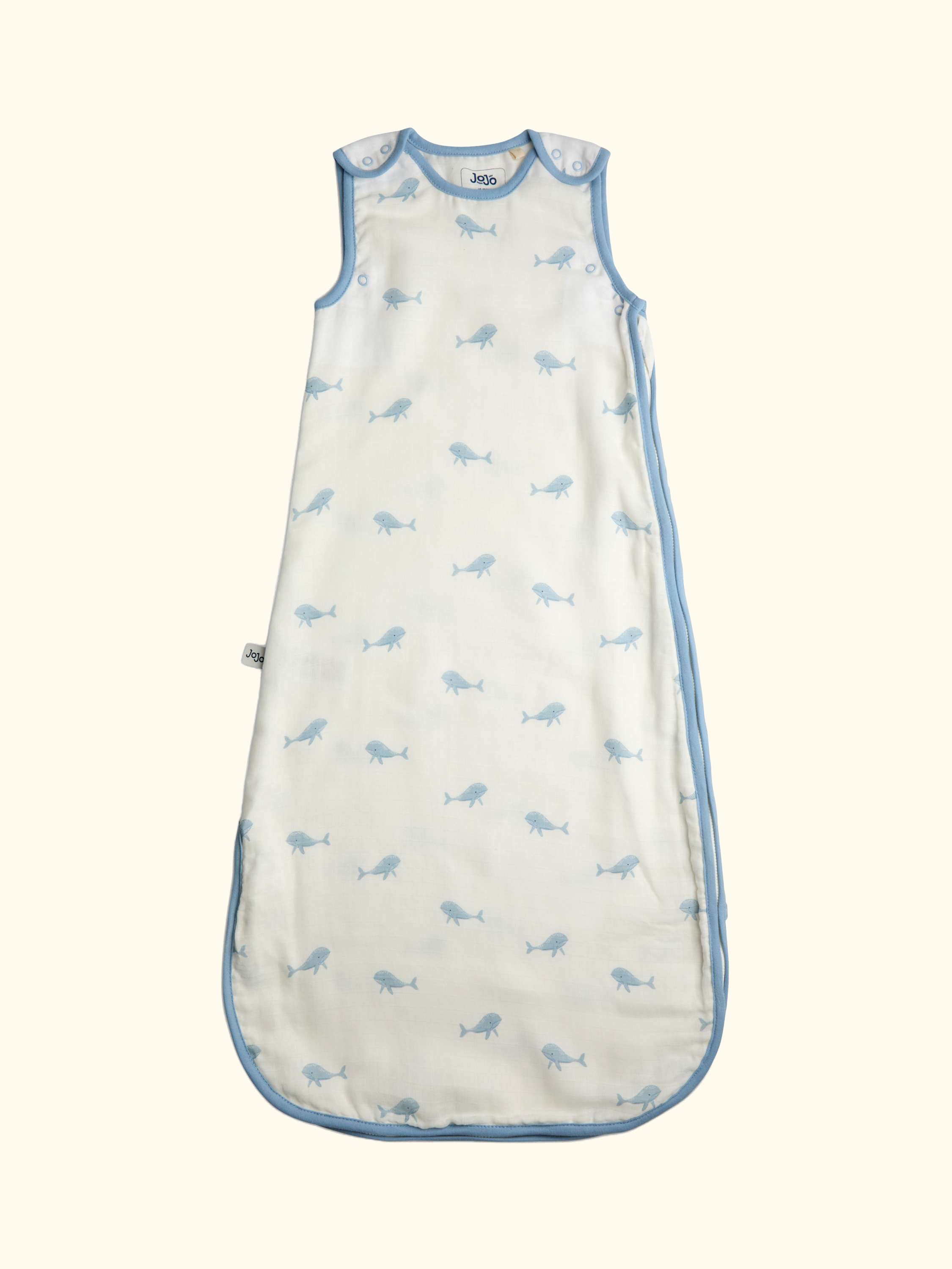 Baby Whale Sleeping Bag, 1 Tog, White/Blue