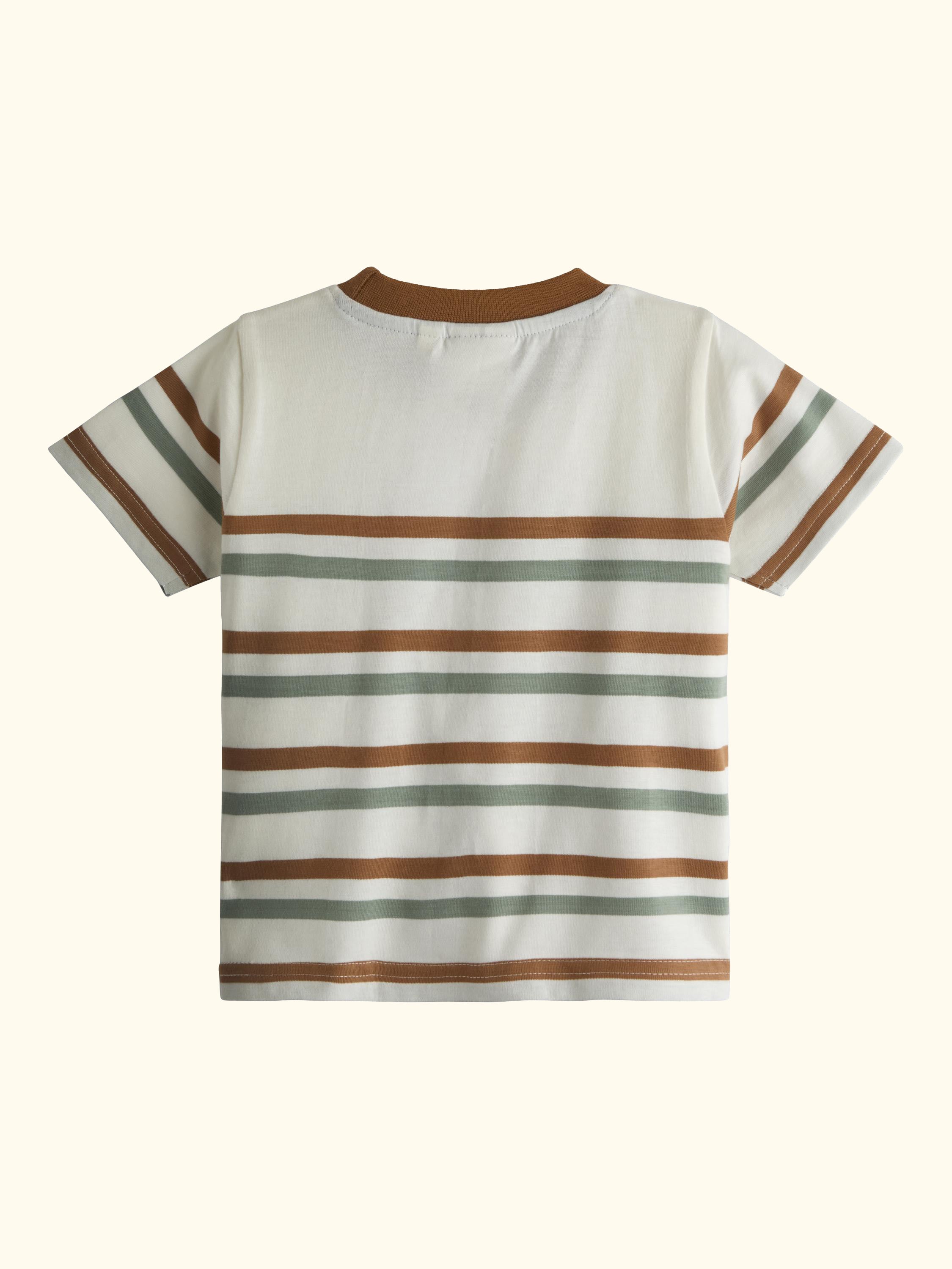 Kids' Dino Truck Appliqué T-Shirt, Cream