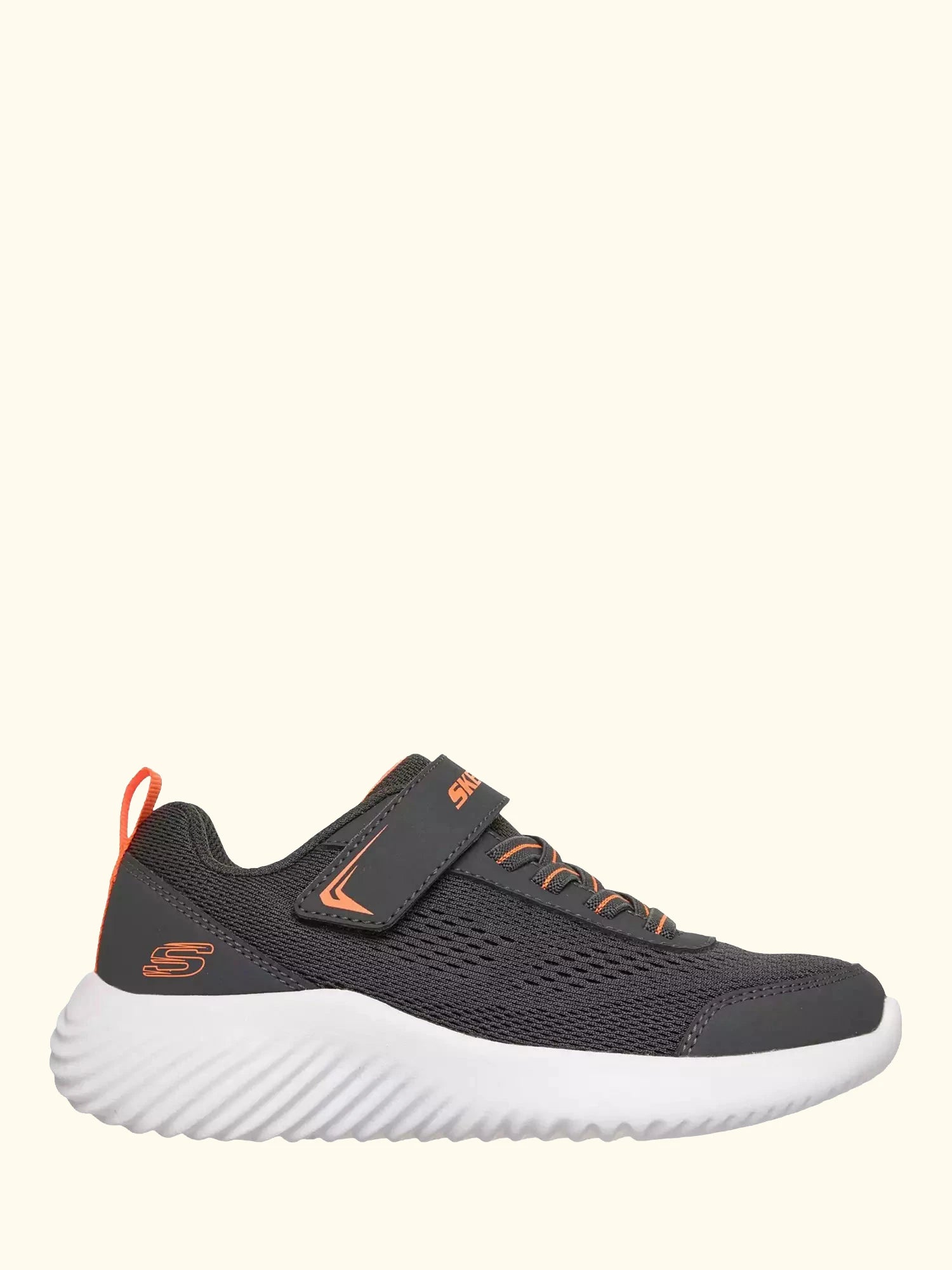 Skechers Kids' Bounder Knit Trainers, Charcoal