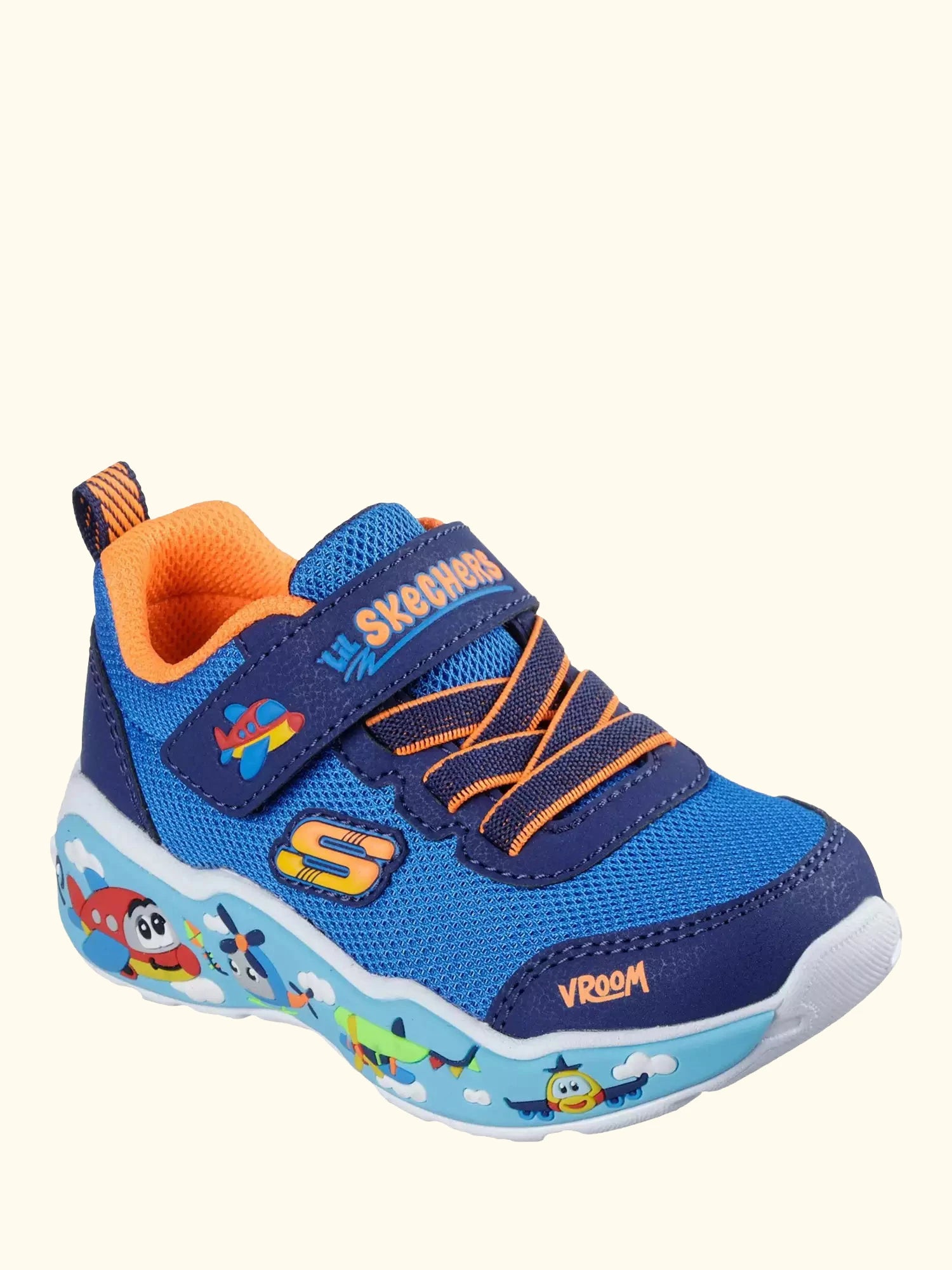 Skechers Kids' Play Scene Trainers, Blue/Navy