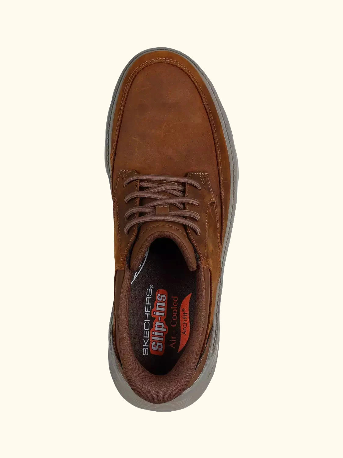 Skechers Arch Fit Garza Rowan Leather Shoes, Dark Brown