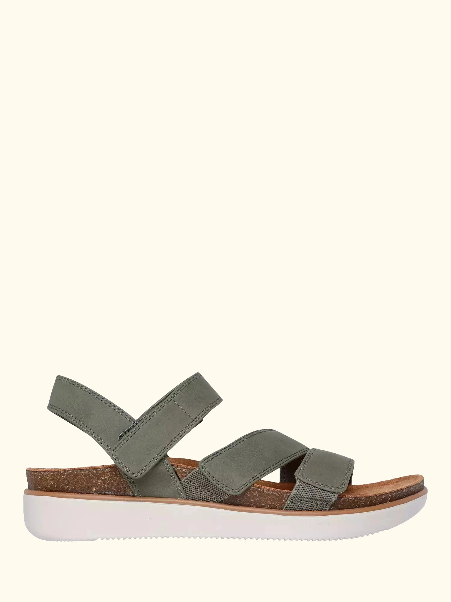 Skechers Lifted Comfort Strappy Sandals, Olive