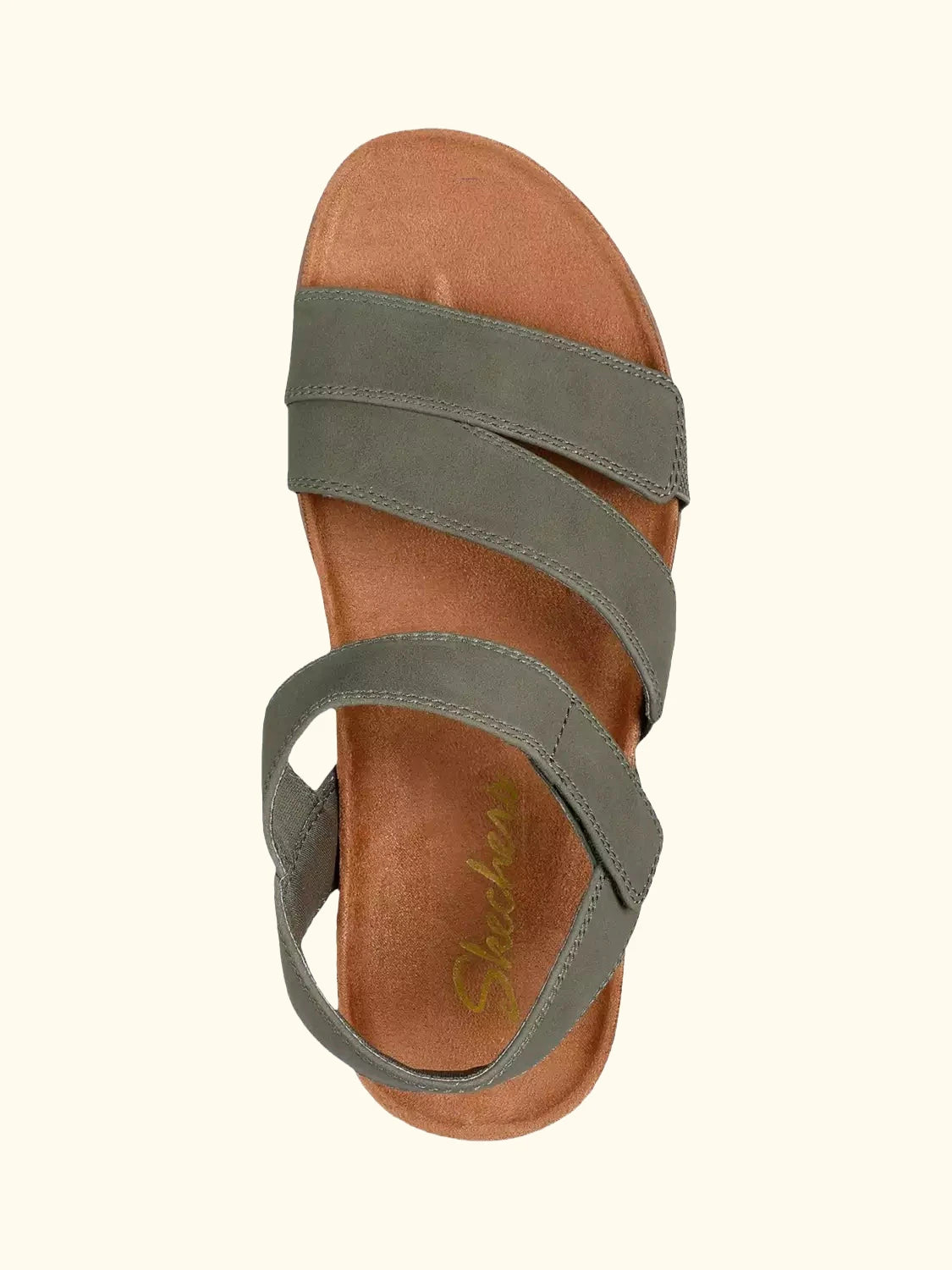 Skechers Lifted Comfort Strappy Sandals, Olive