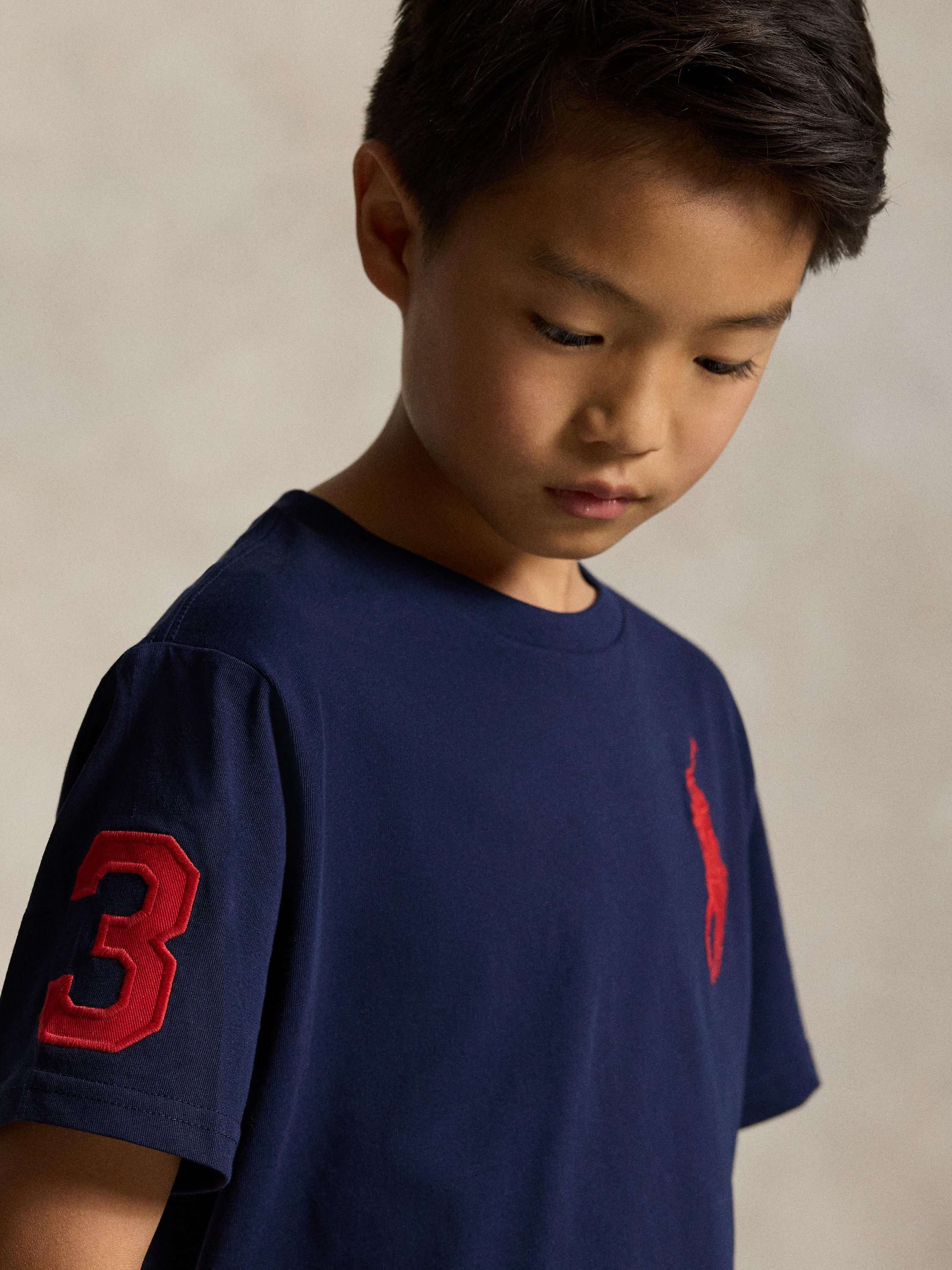 Polo Ralph Lauren Kids' Cotton Big Pony T-Shirt, Navy