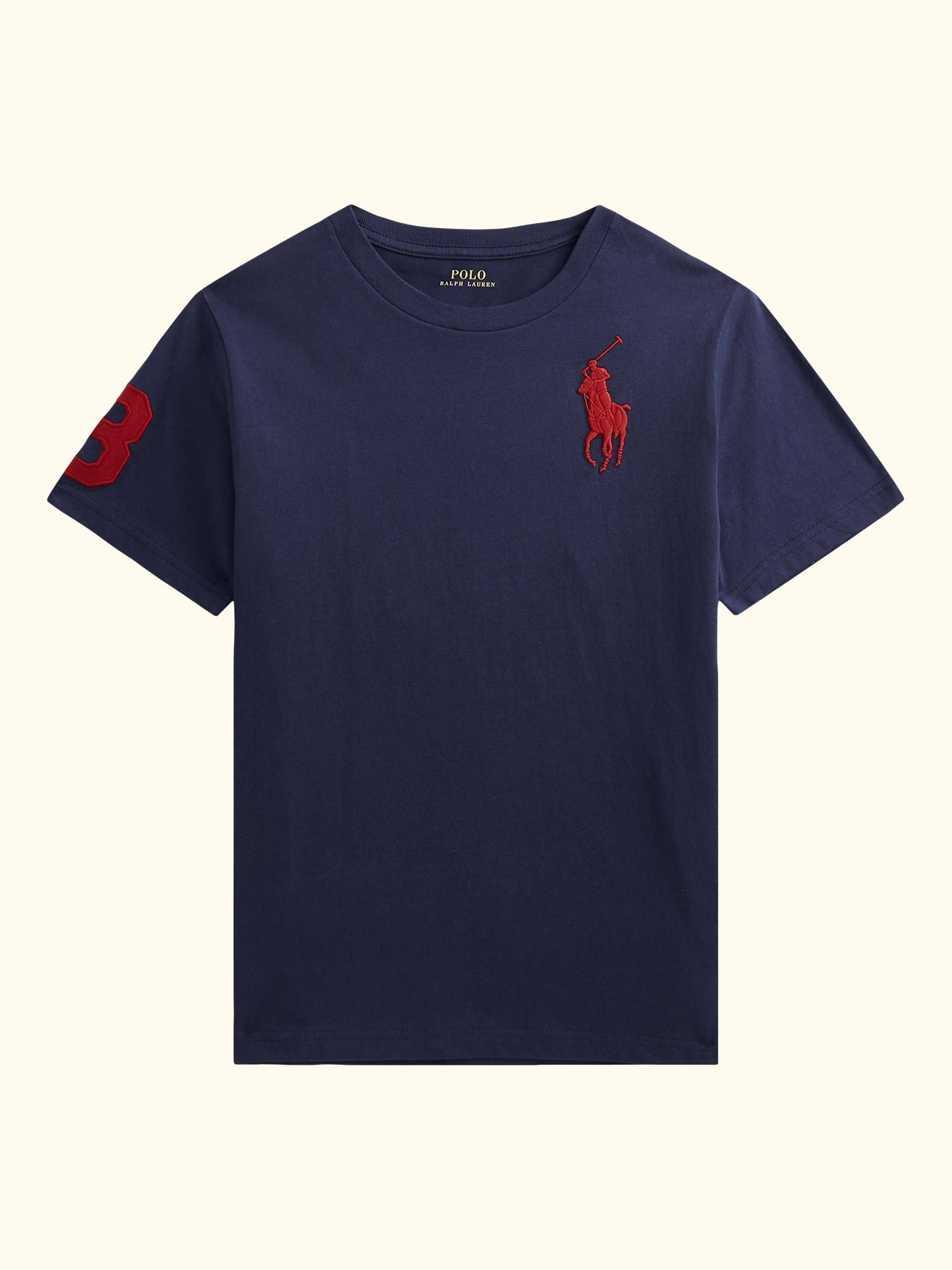 Polo Ralph Lauren Kids' Cotton Big Pony T-Shirt, Navy