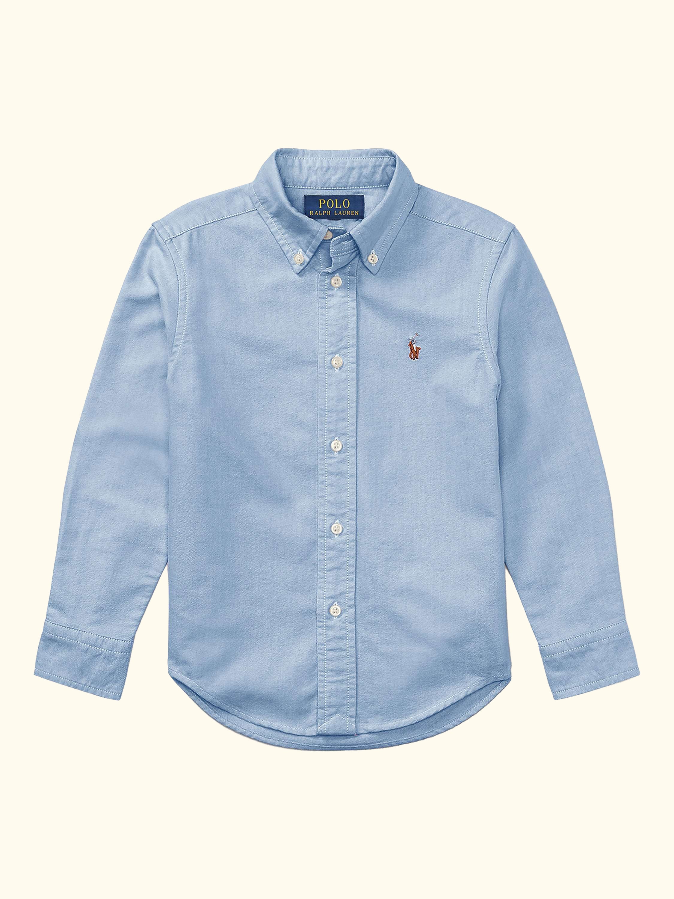Polo Ralph Lauren Kids' Long Sleeve Oxford Shirt, Blue