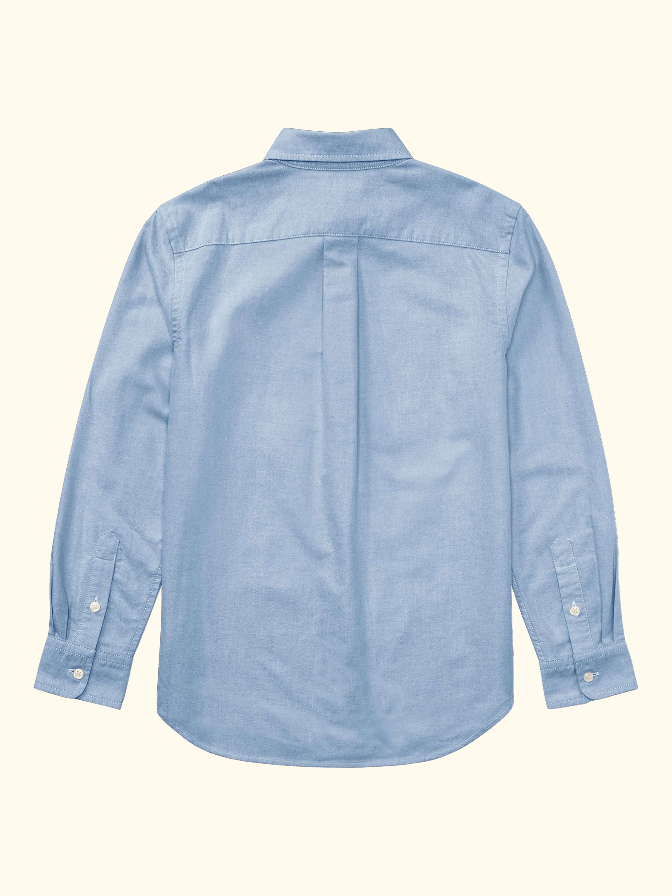 Polo Ralph Lauren Kids' Cotton Long Sleeve Sport Shirt, Blue