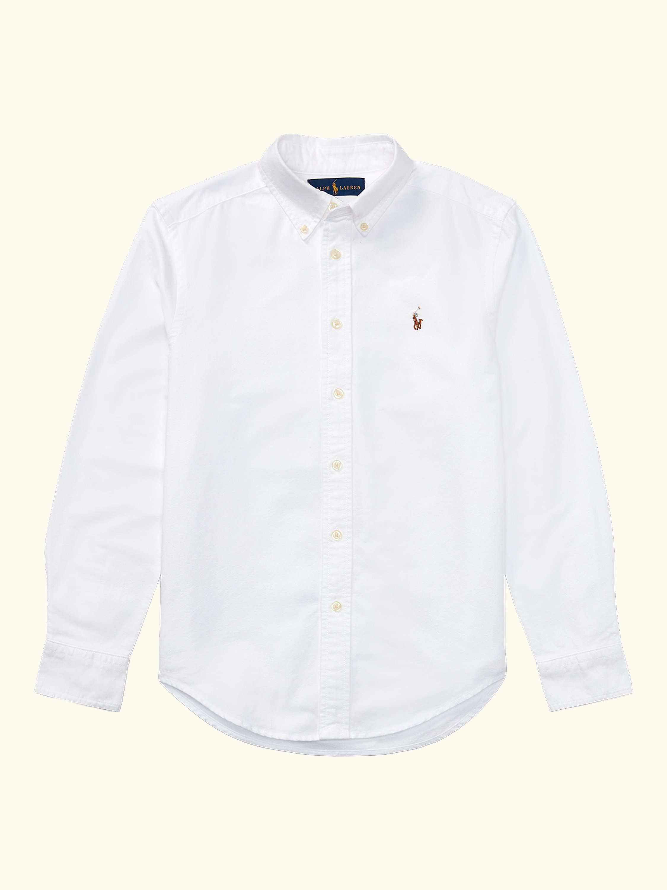 Polo Ralph Lauren Kids' Long Sleeve Oxford Shirt, White
