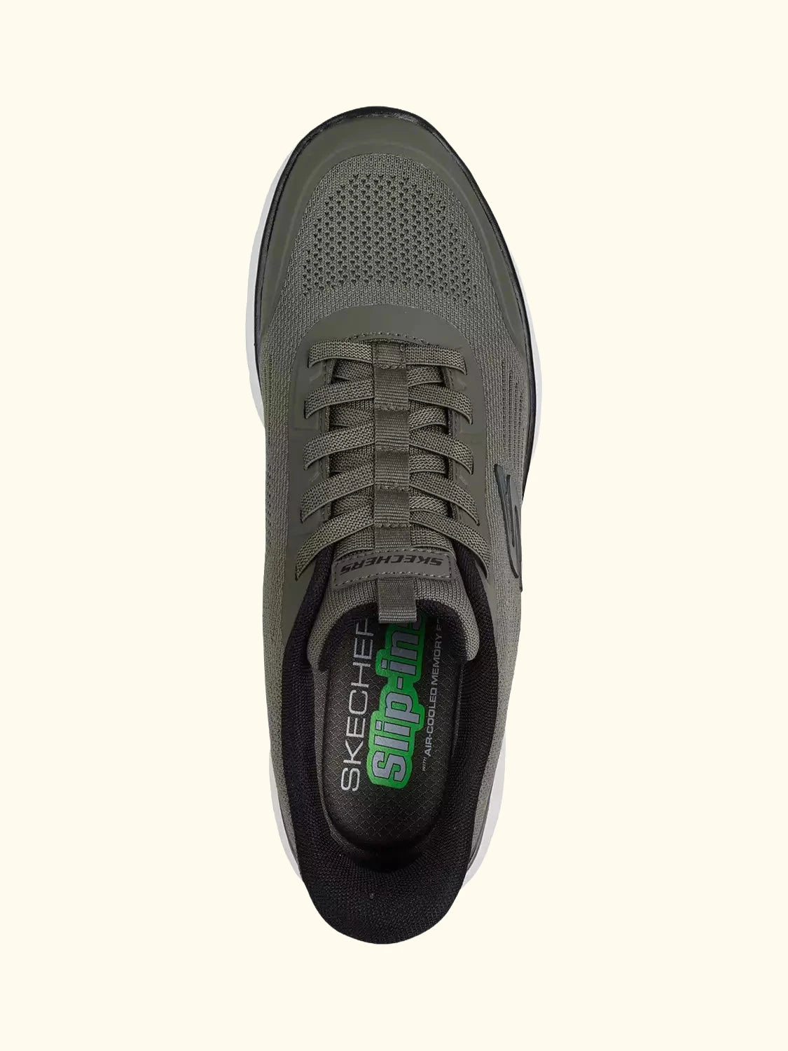 Skechers Hands Free Slip-ins Summits Leyter Trainers, Olive