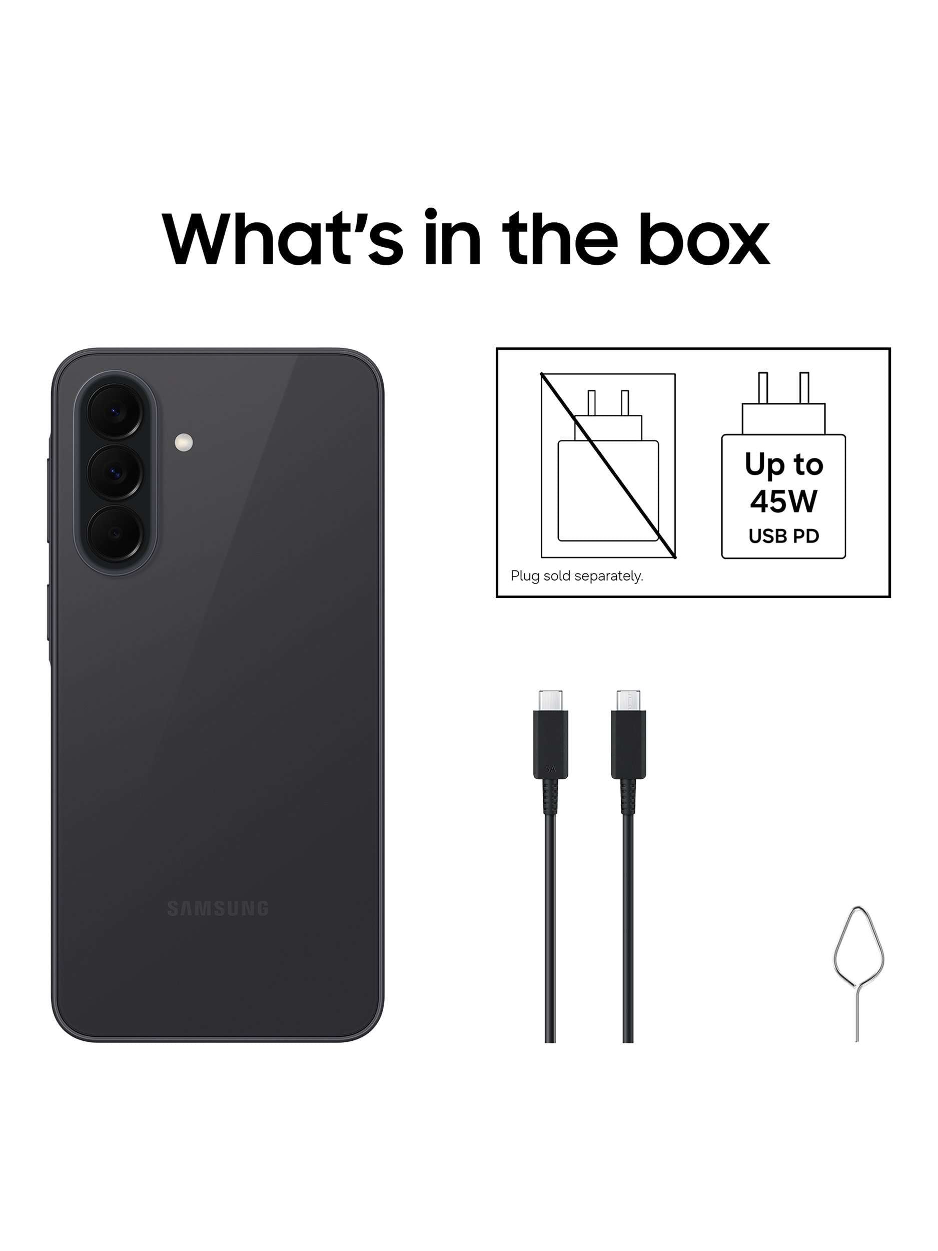 Galaxy A37 Smartphone, 8GB RAM, 6.7", Galaxy AI, 5G, SIM Free, 256GB, Awesome Greygreen