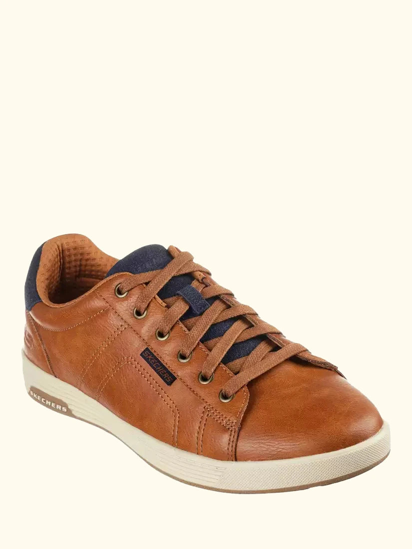 Skechers Cavell Hensley Lace Up Trainers, Luggage