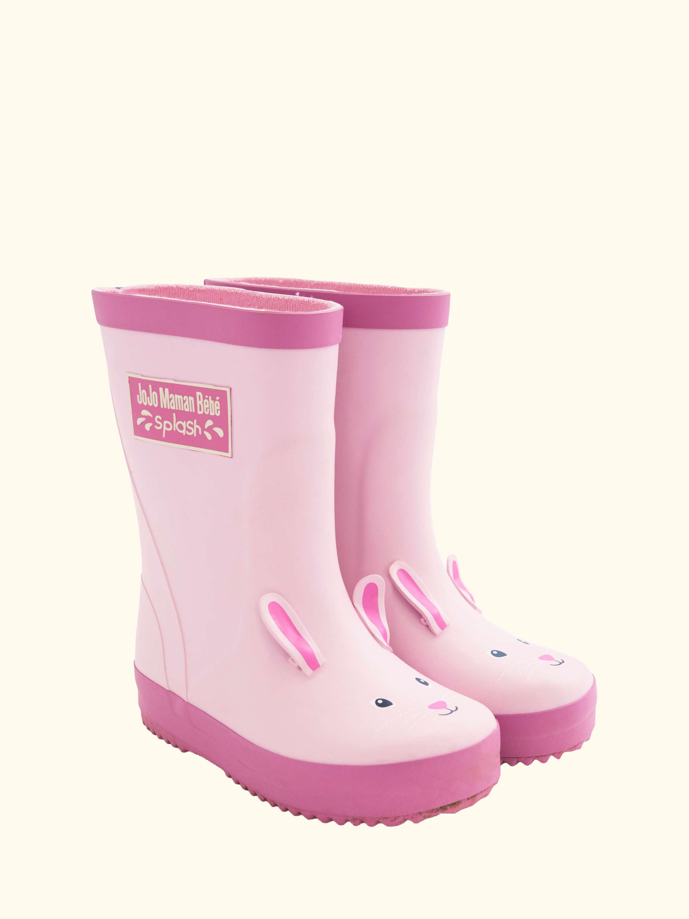 Kids' Bunny Wellington Boots, Pink