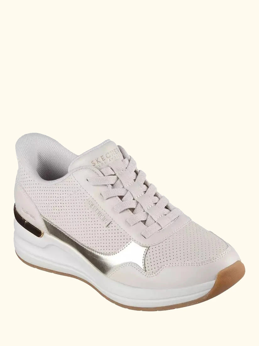 Skechers Street Hands Free Slip-ins Billion 2 Top-Tier Trainers, Natural