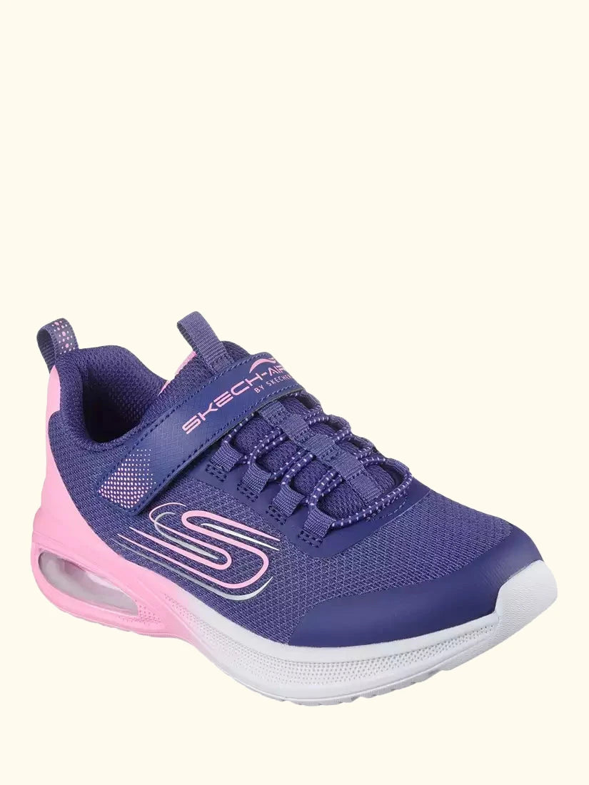 Skechers Kids' Microspec Max Advance Fly 3.0 Trainers, Navy/Pink