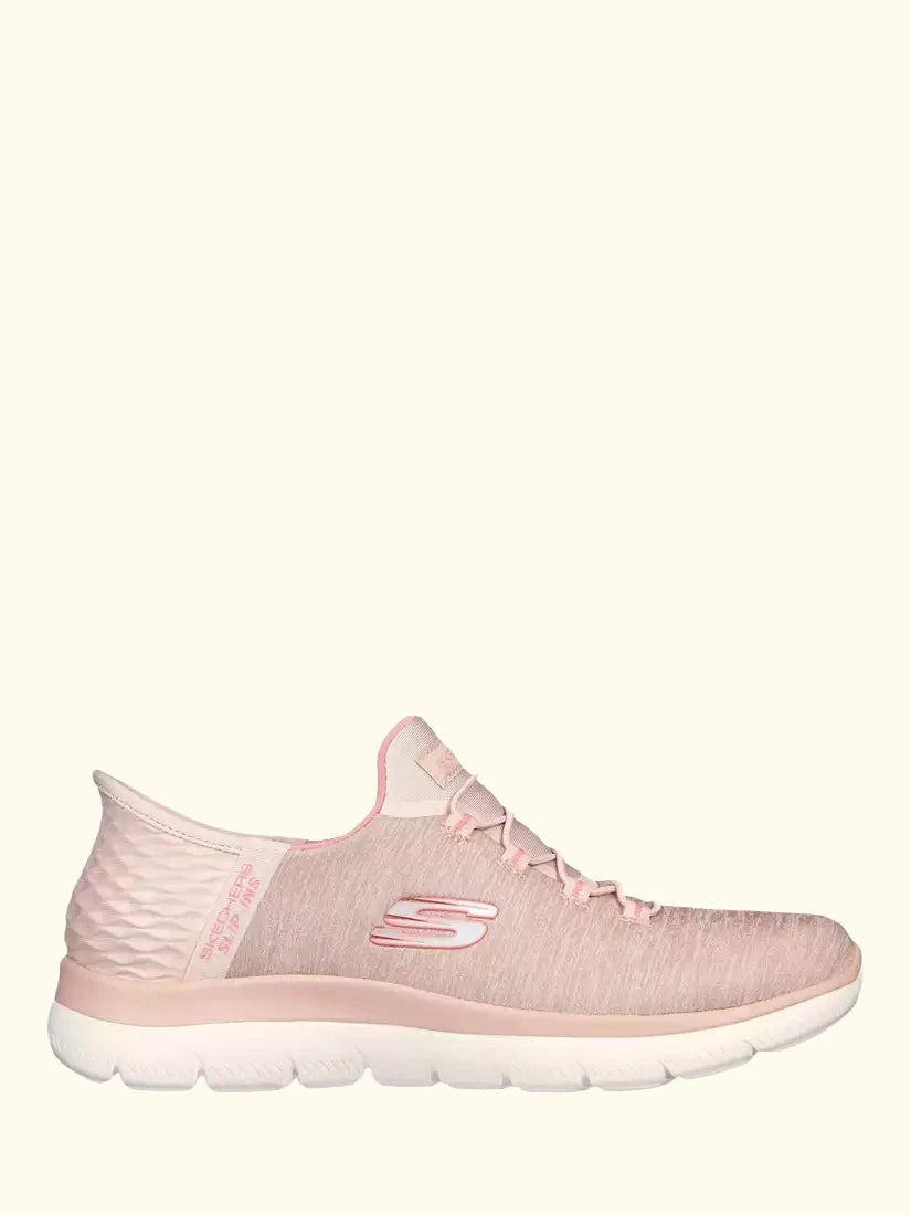 Skechers Slip-ins: Summits Dazzling Haze Trainers, Rose