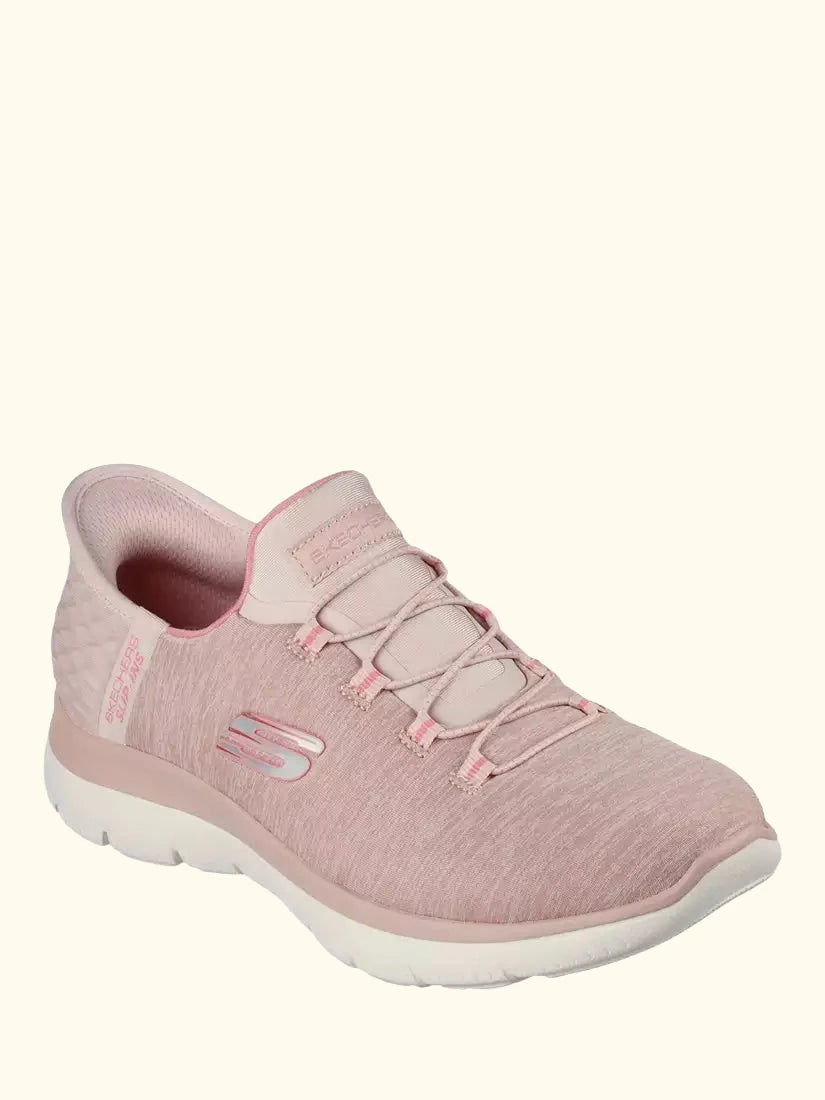 Skechers Slip-ins: Summits Dazzling Haze Trainers, Rose