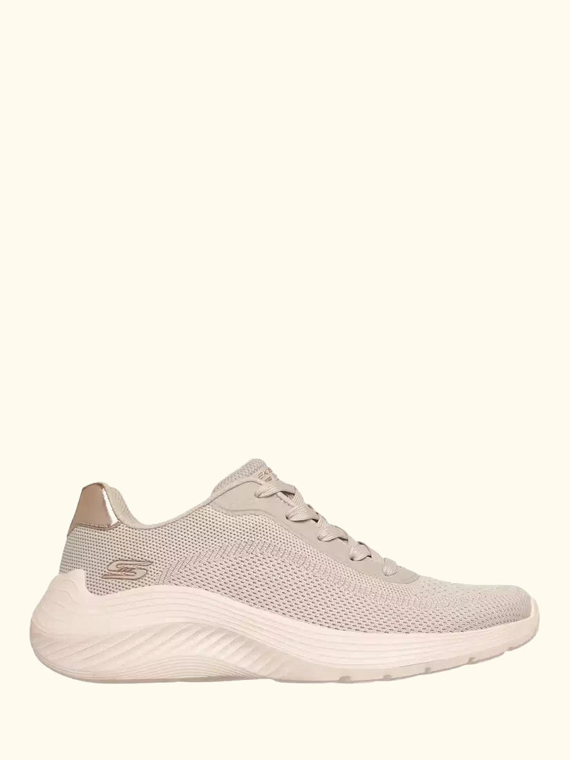 Skechers BOBS Sport Squad Waves Current Look Trainers, Off White