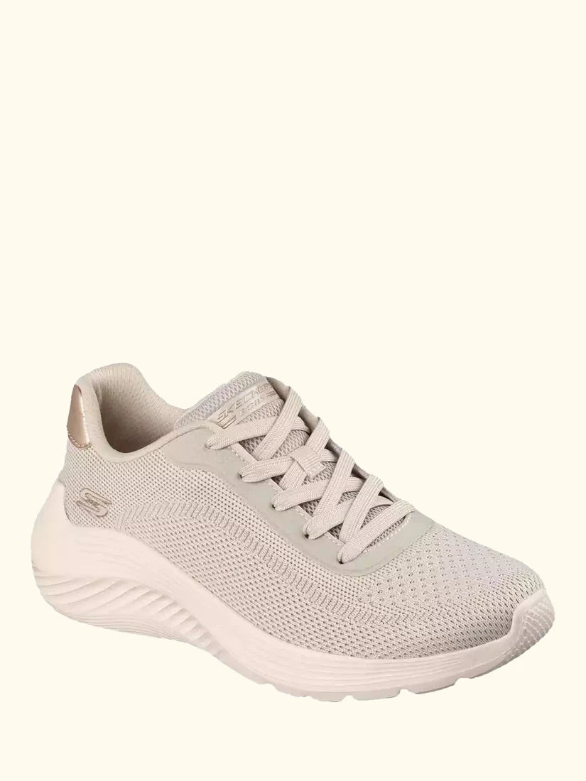 Skechers BOBS Sport Squad Waves Current Look Trainers, Off White