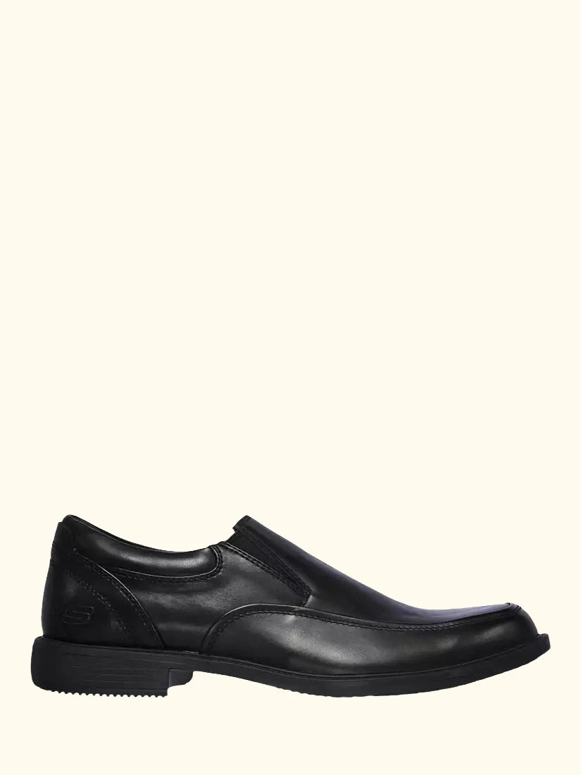Skechers Dreston Ratlon Leather Waterproof Loafers, Black
