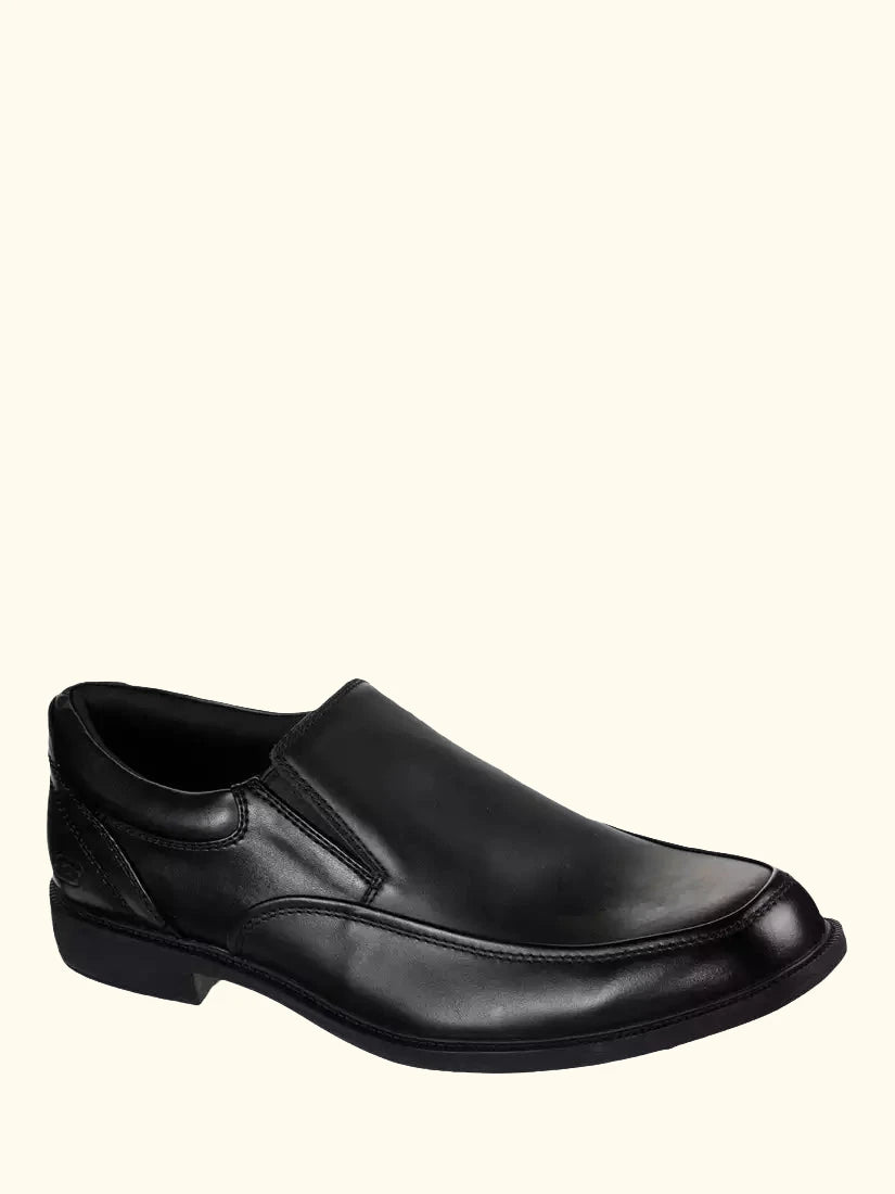 Skechers Dreston Ratlon Leather Waterproof Loafers, Black