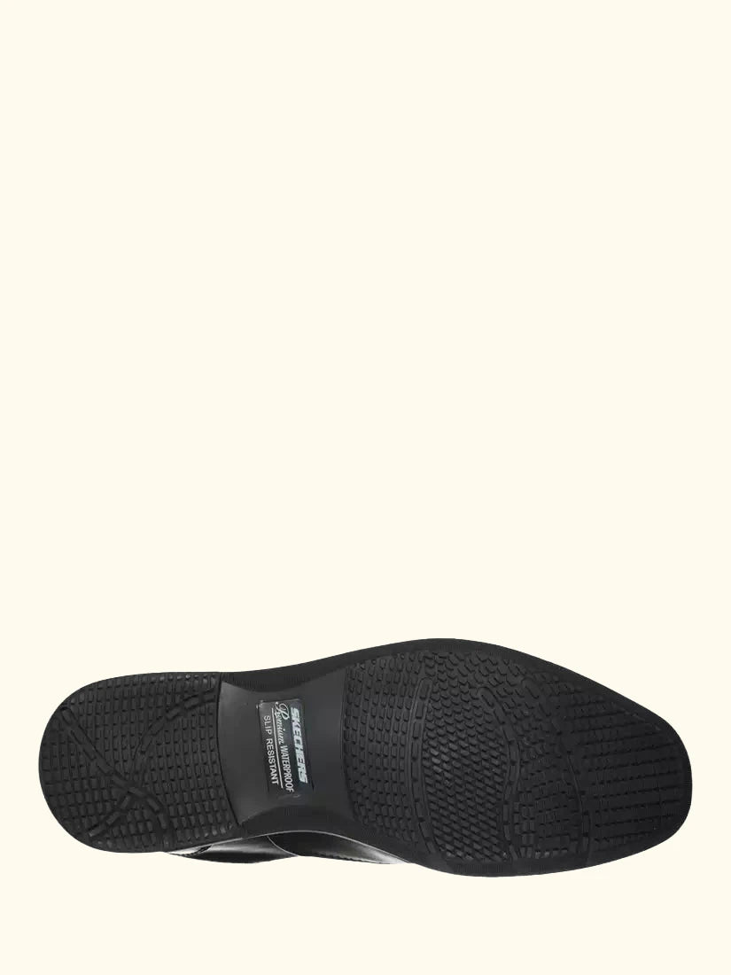 Skechers Dreston Ratlon Leather Waterproof Loafers, Black