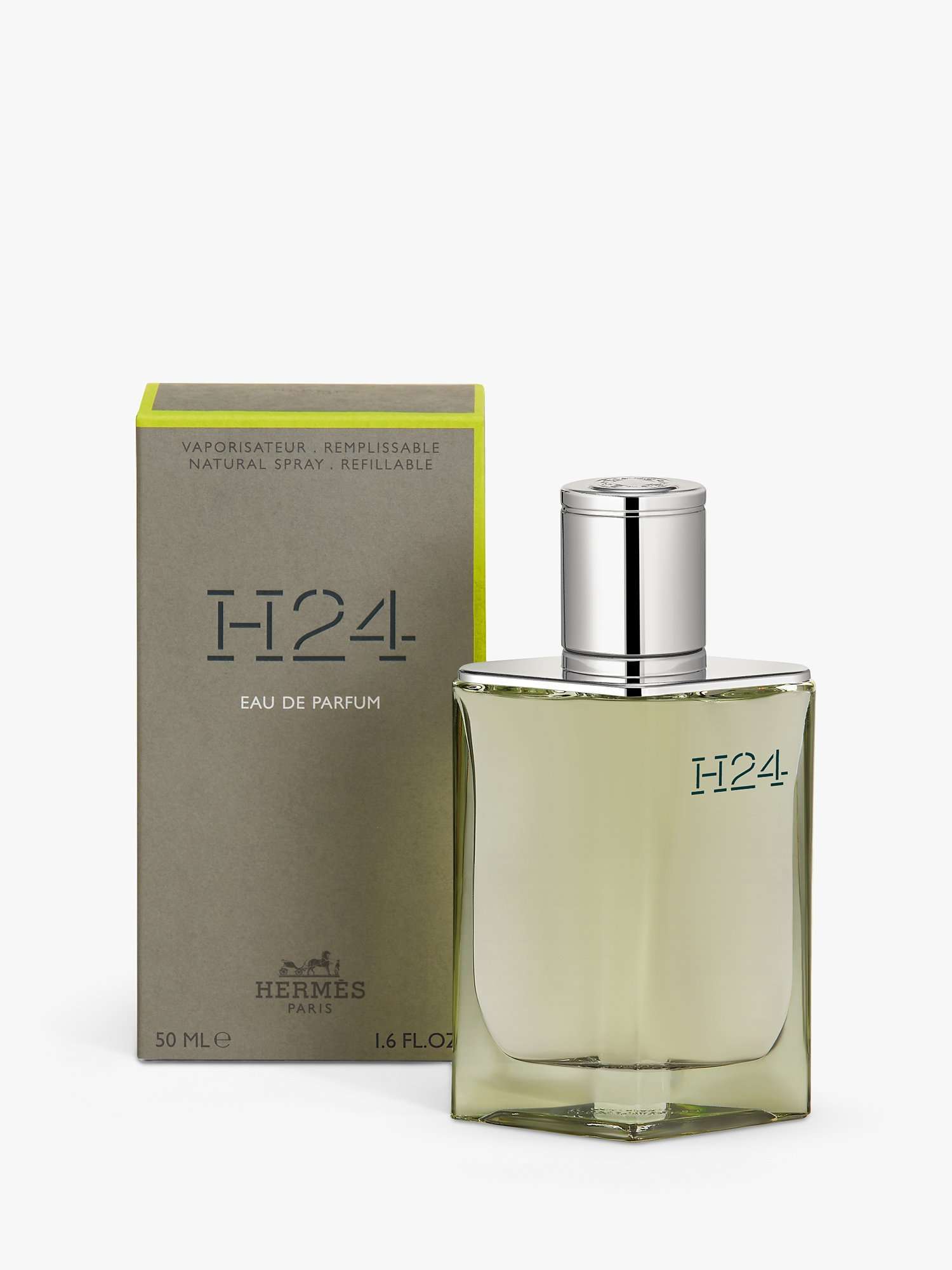 H24 Eau de Parfum Natural Spray, Refillable, 50ml